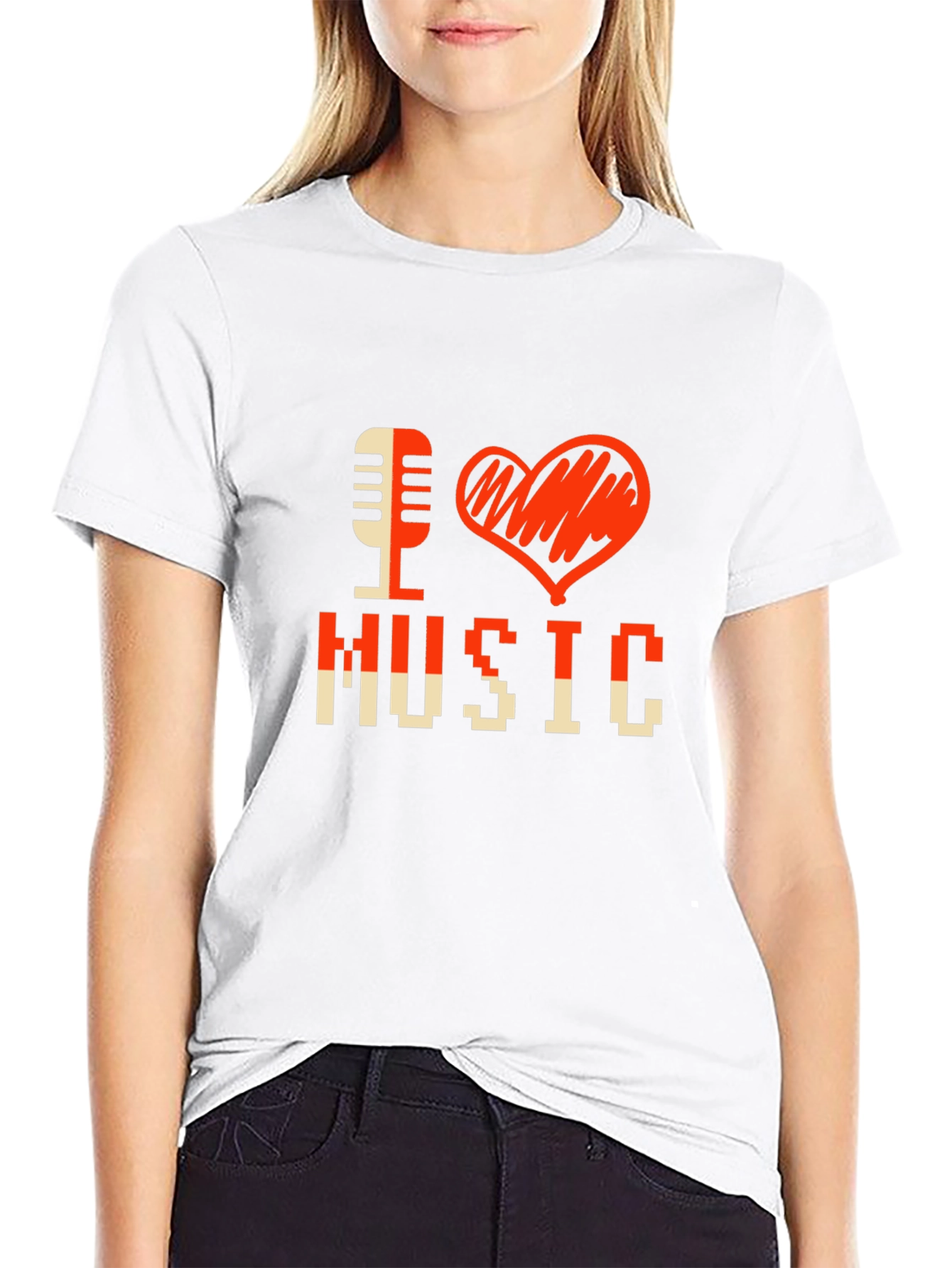 I Love Music Graphic T-Shirt