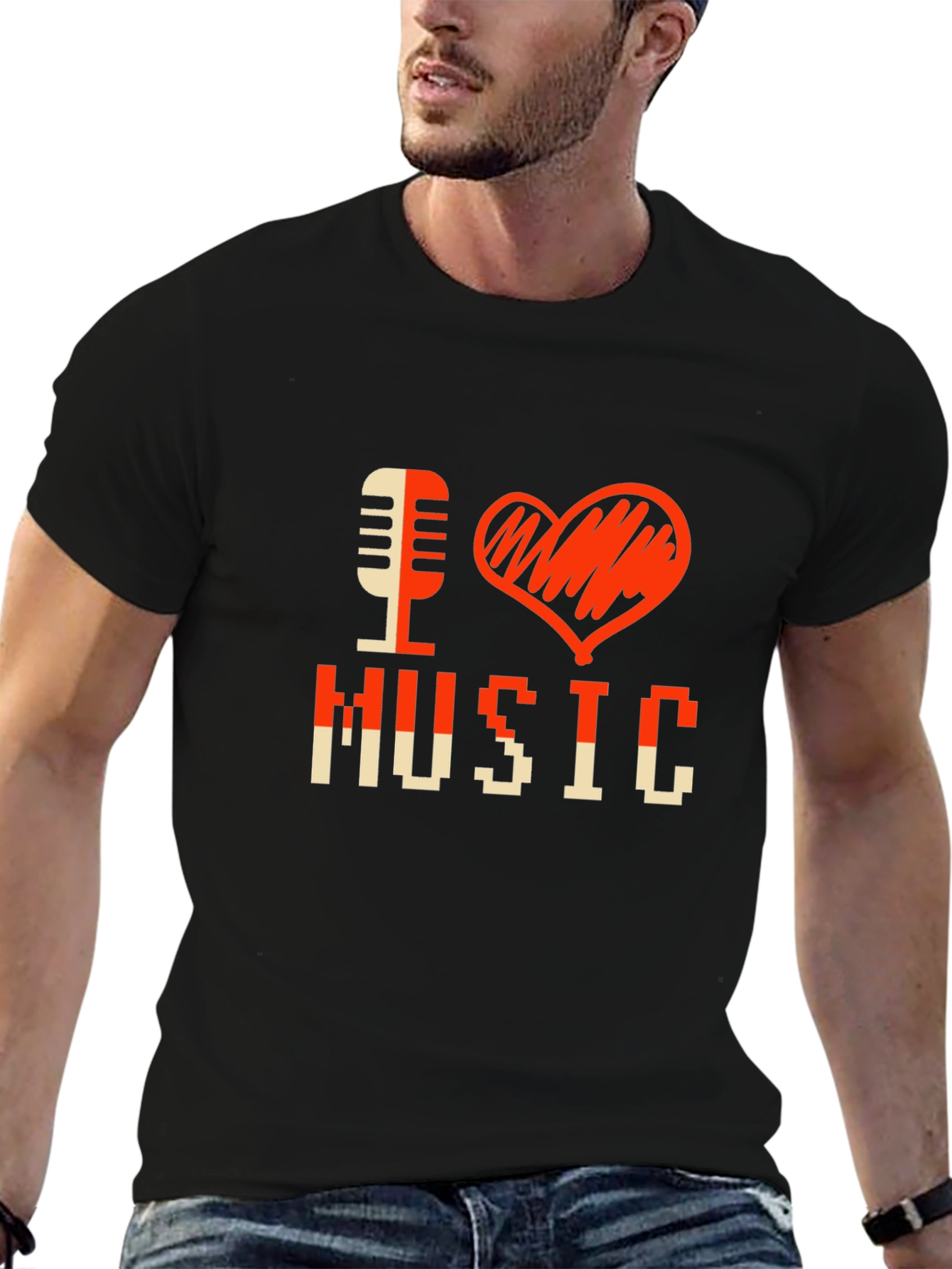 I Love Music Graphic T-Shirt