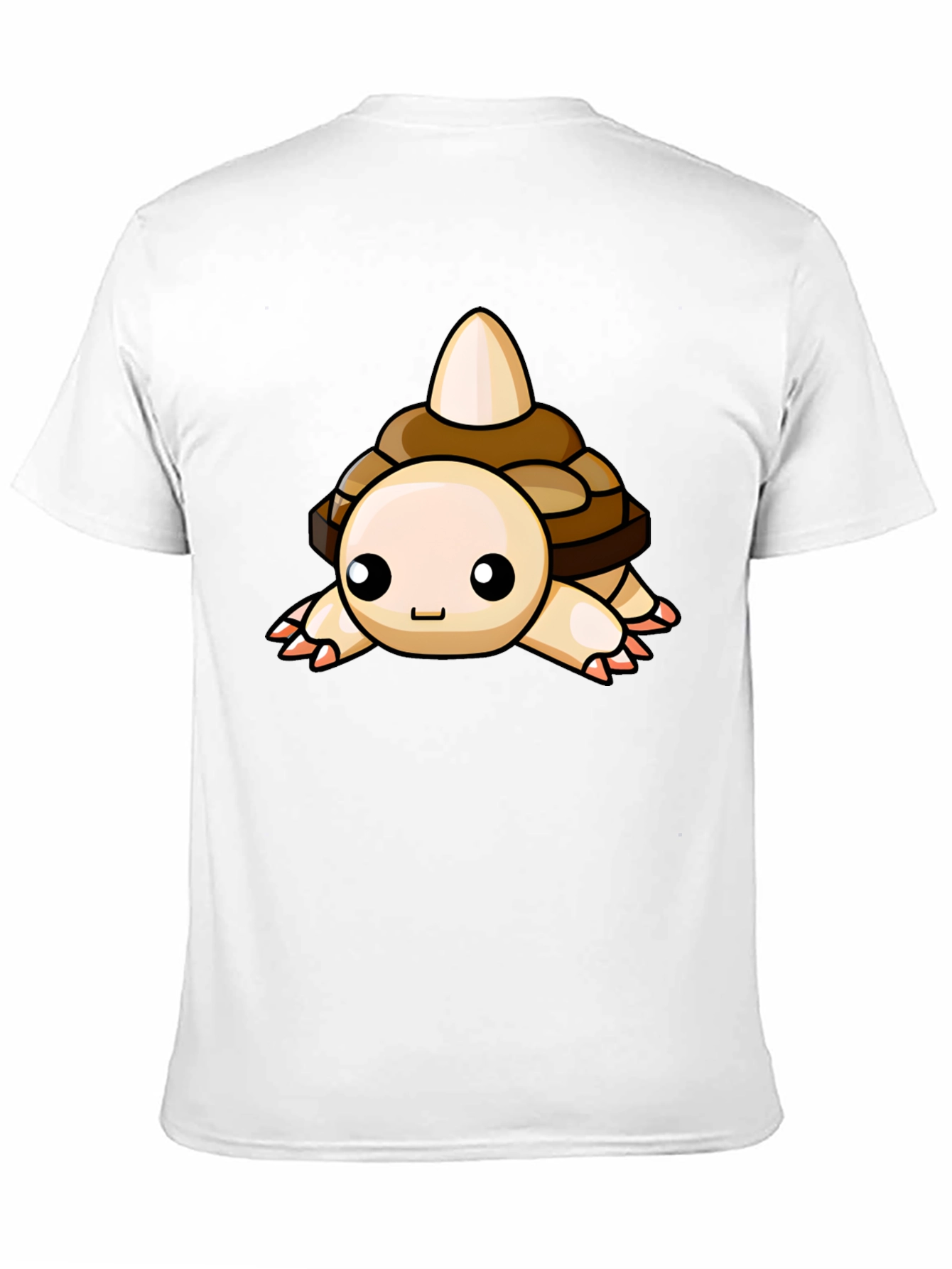 Cute Cartoon Turtle Graphic Black T-Shirt