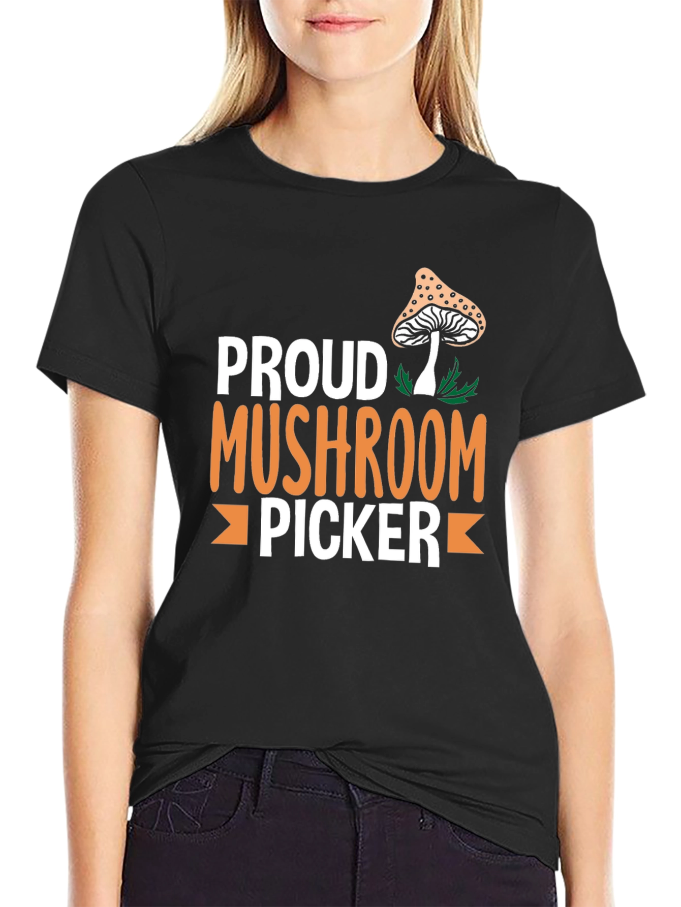 Proud Mushroom Picker Graphic T-Shirt