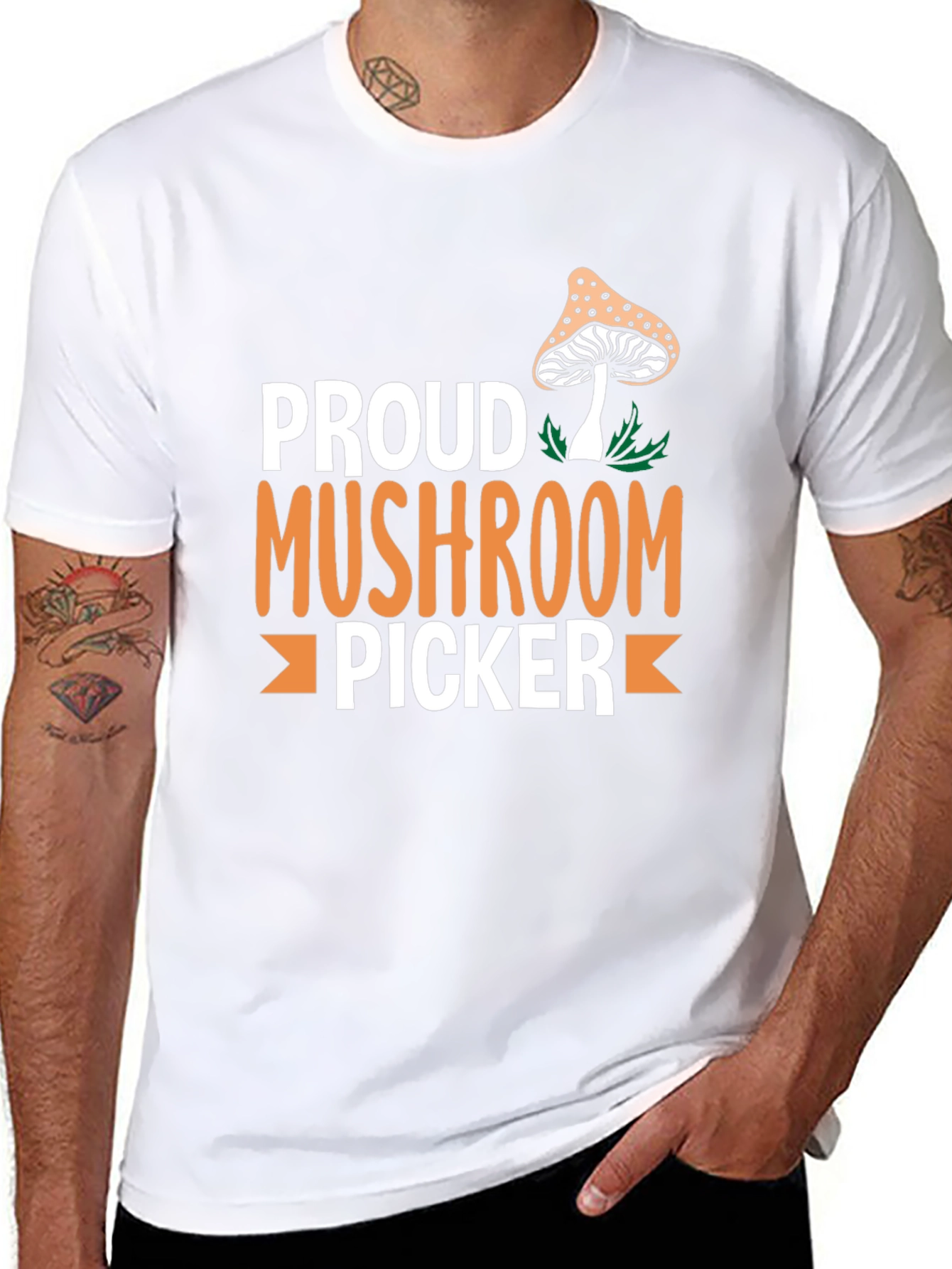Proud Mushroom Picker Graphic T-Shirt