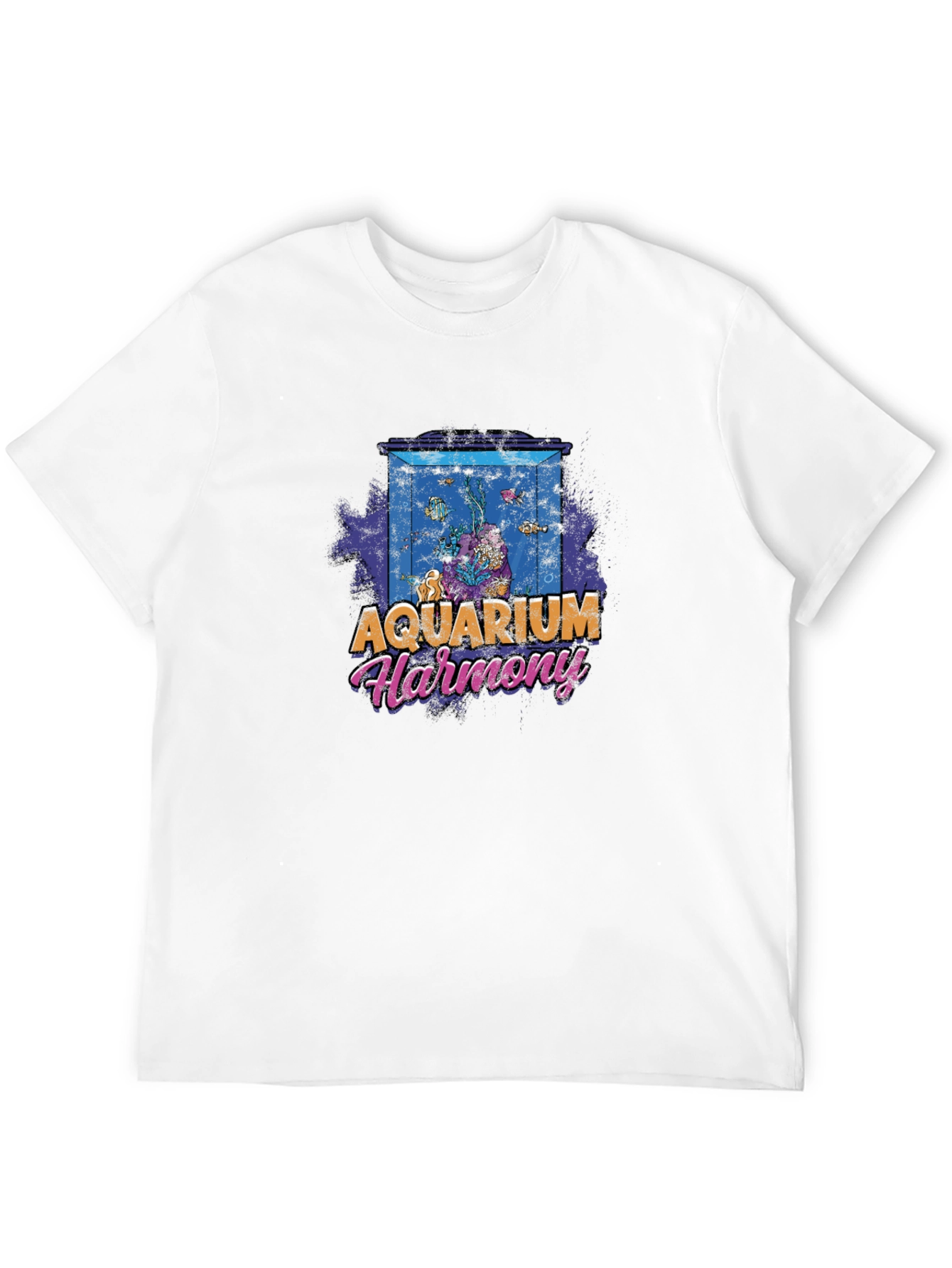 Aquarium Harmony Graphic T-Shirt - Black