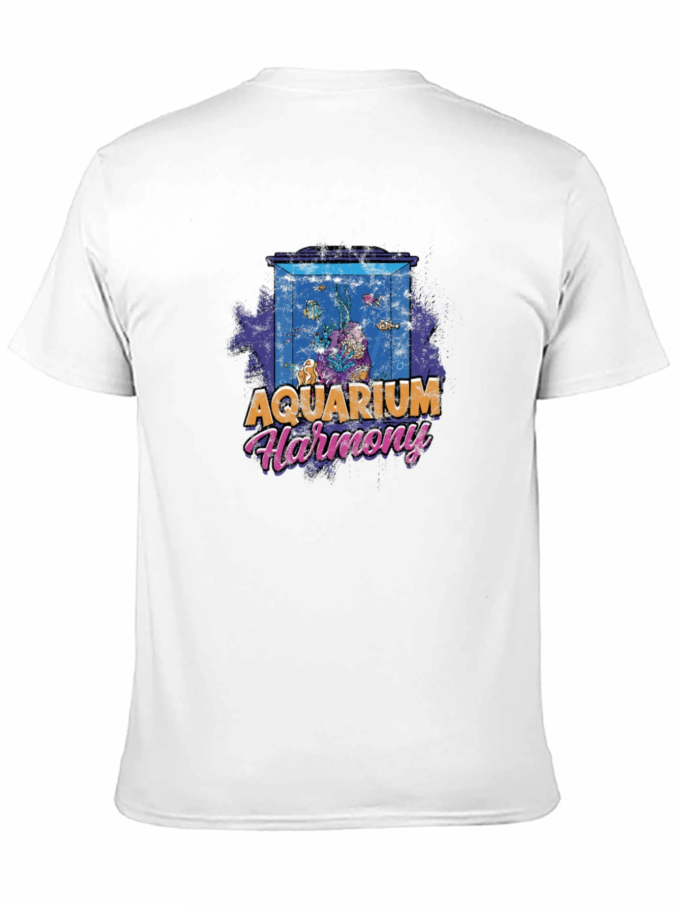 Aquarium Harmony Graphic T-Shirt - Black
