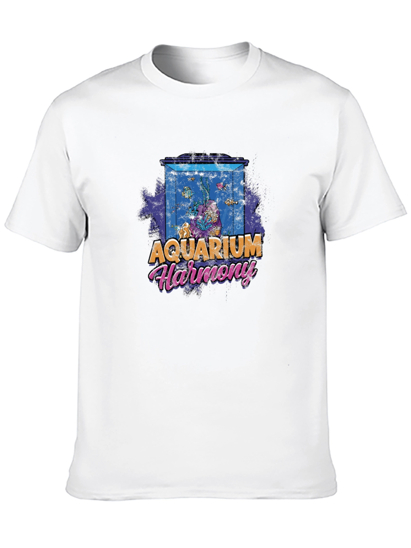 Aquarium Harmony Graphic T-Shirt - Black