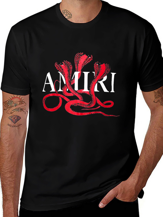 Cobra Graphic T-Shirt - Stylish Black Tee
