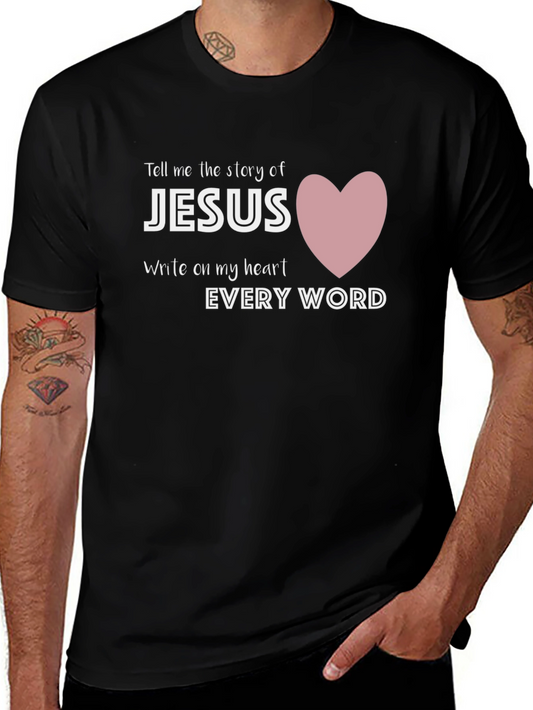 Jesus Heart Graphic Tee - Christian T-Shirt