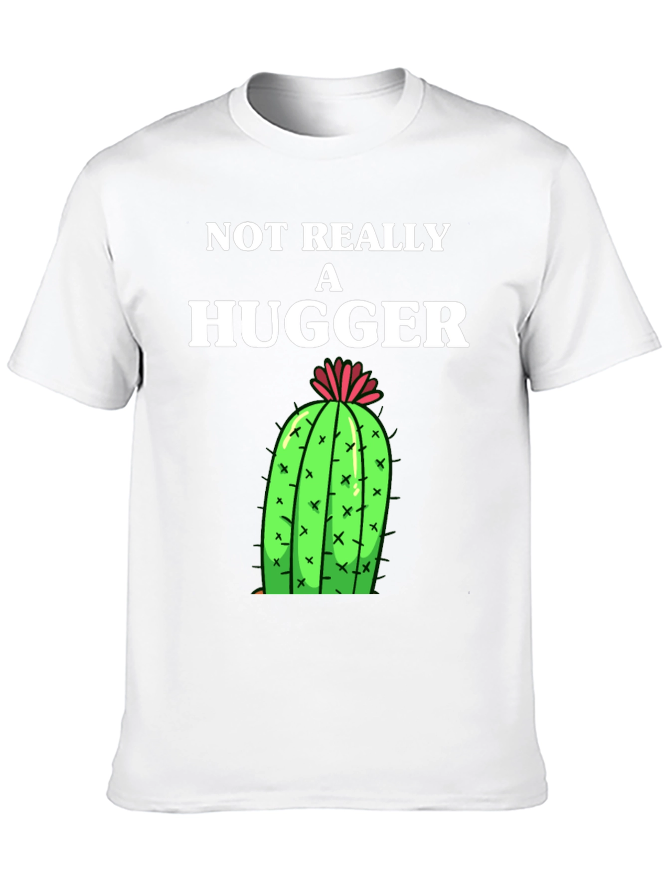 Not Really A Hugger Cactus Graphic Tee