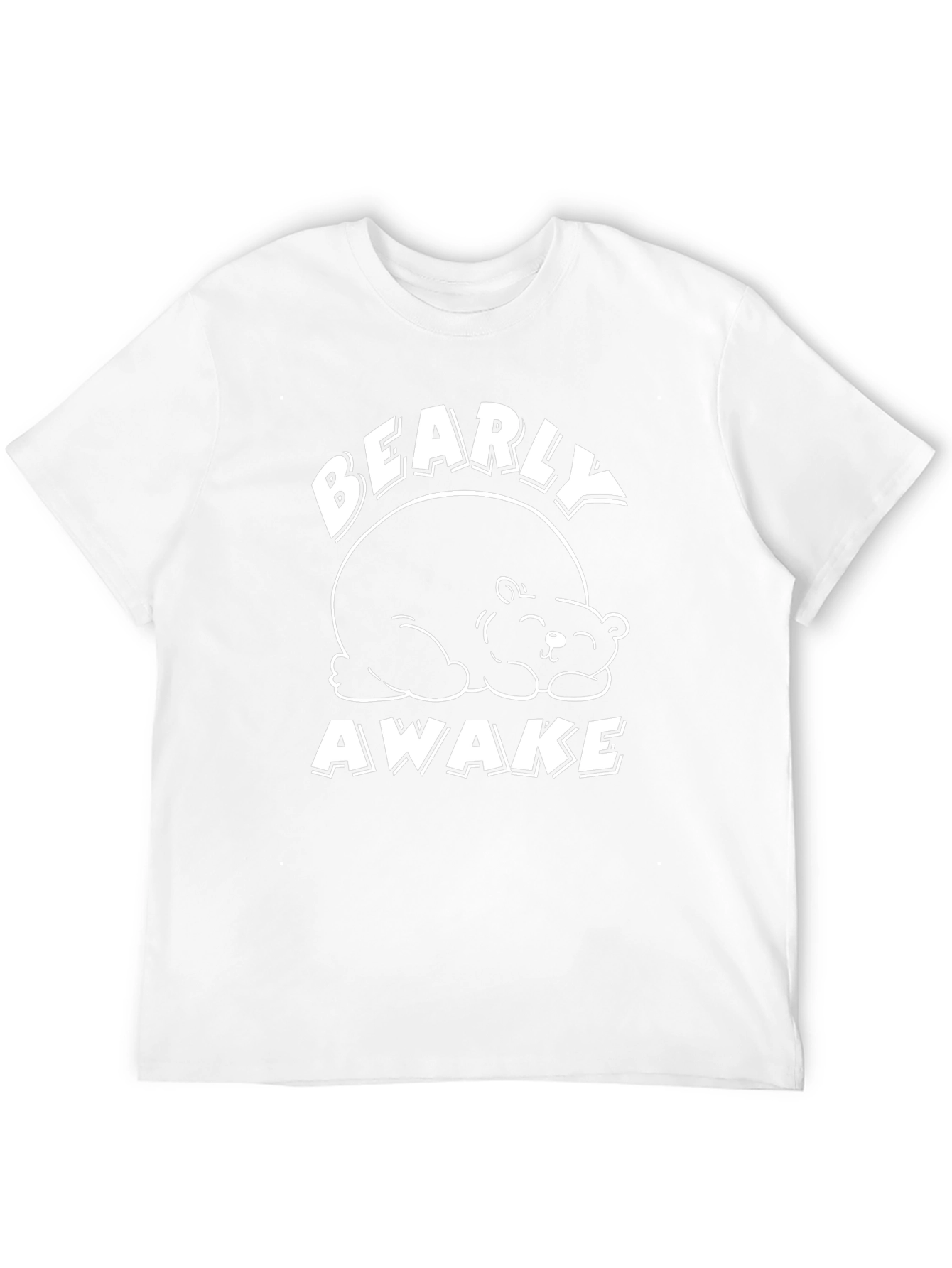 Bearly Awake Graphic Tee - Black Casual T-Shirt