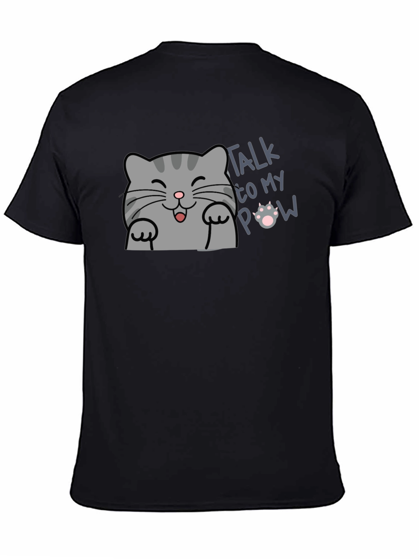 Talk to My Paw Funny Cat T-Shirt