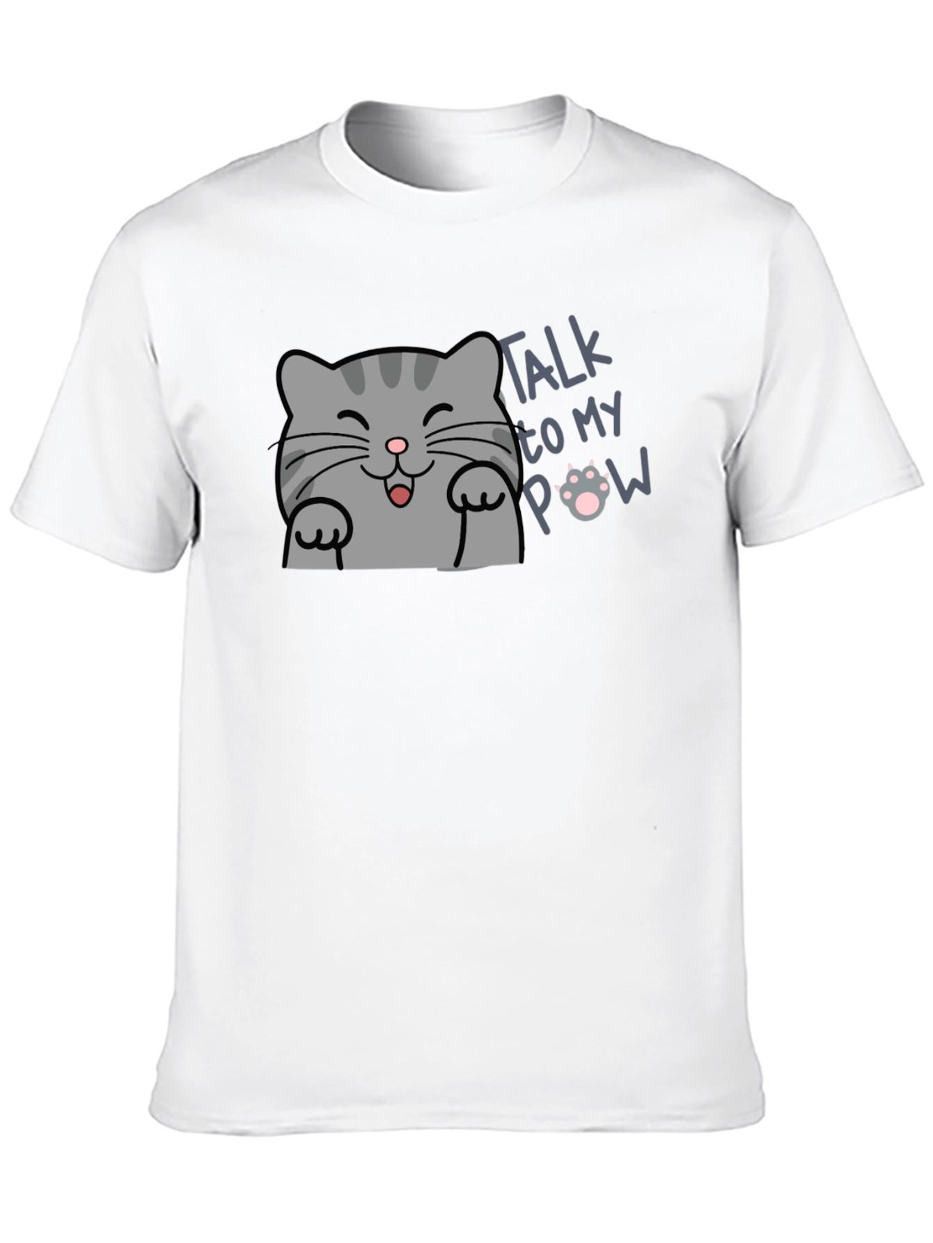 Talk to My Paw Funny Cat T-Shirt