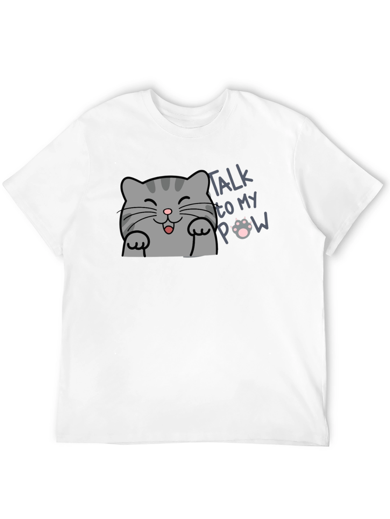 Talk to My Paw Funny Cat T-Shirt