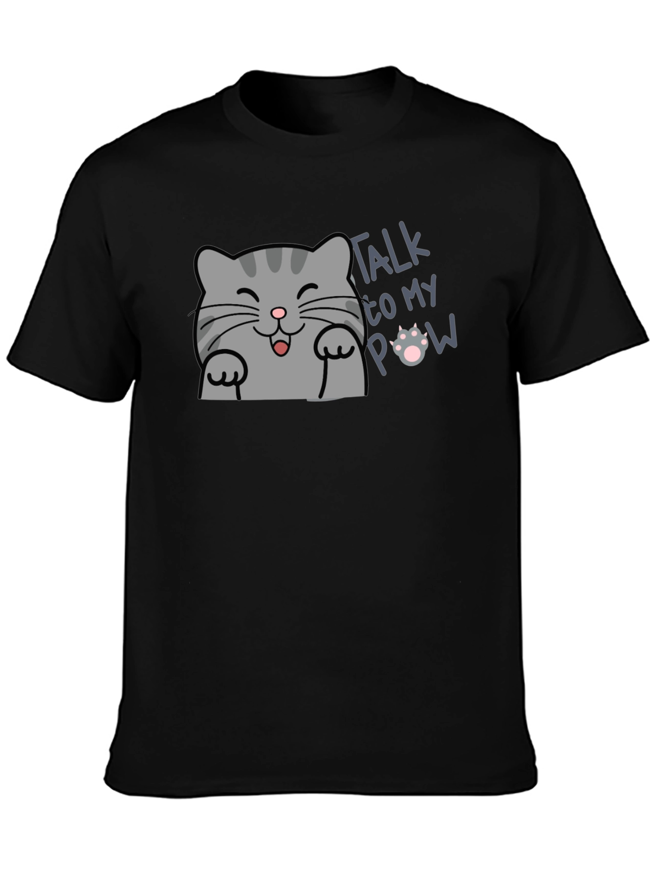 Talk to My Paw Funny Cat T-Shirt