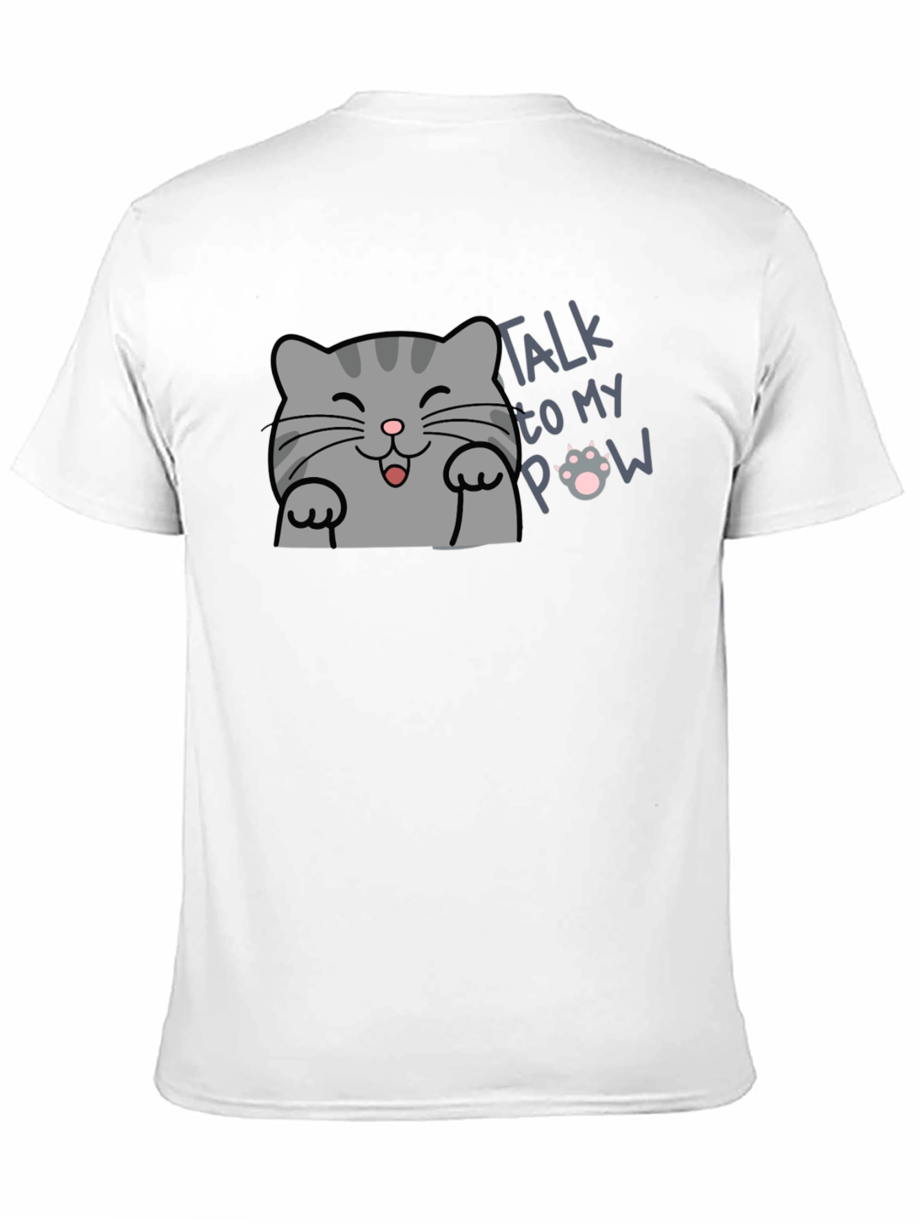 Talk to My Paw Funny Cat T-Shirt
