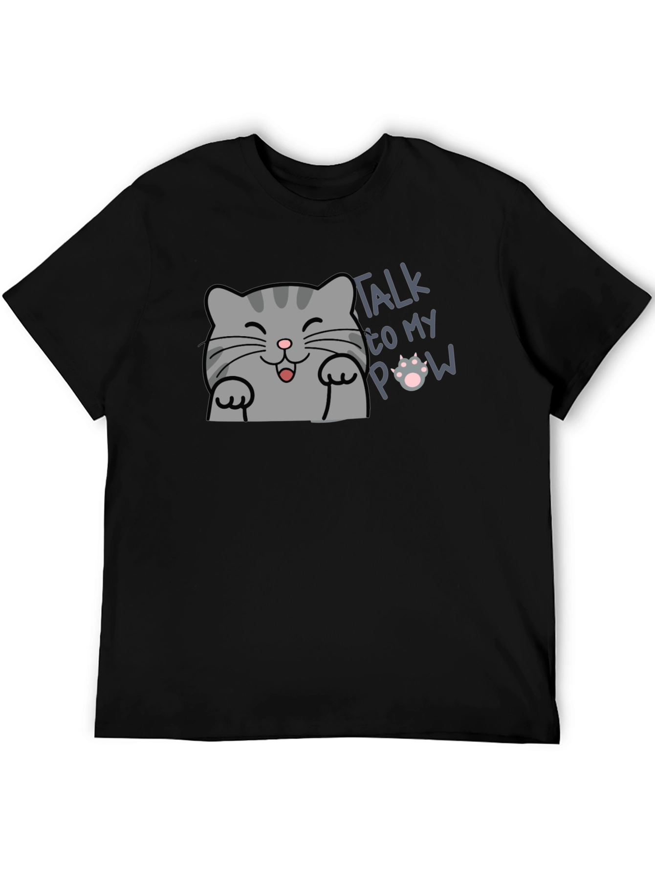 Talk to My Paw Funny Cat T-Shirt
