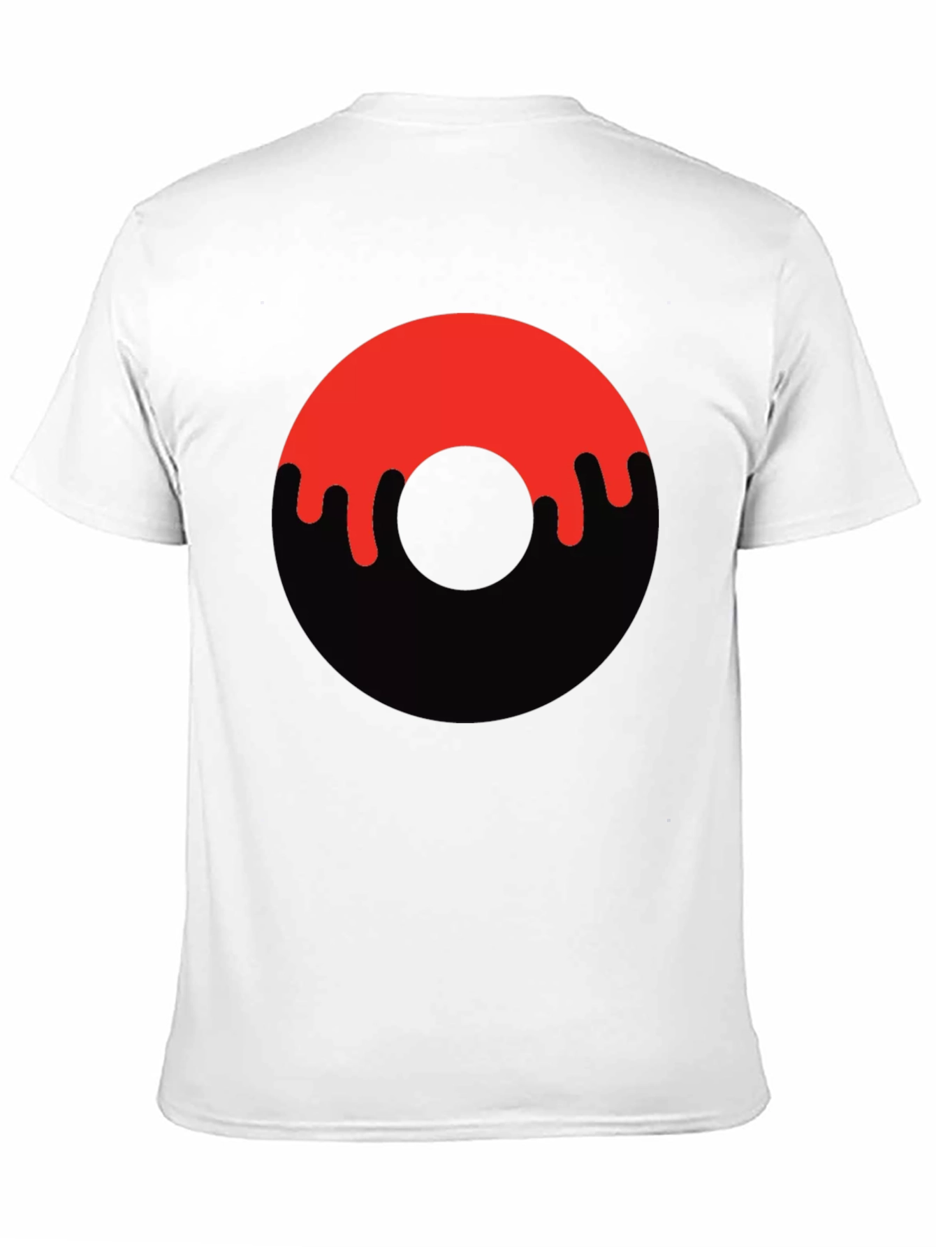 Dripping Donut Graphic Tee - Black