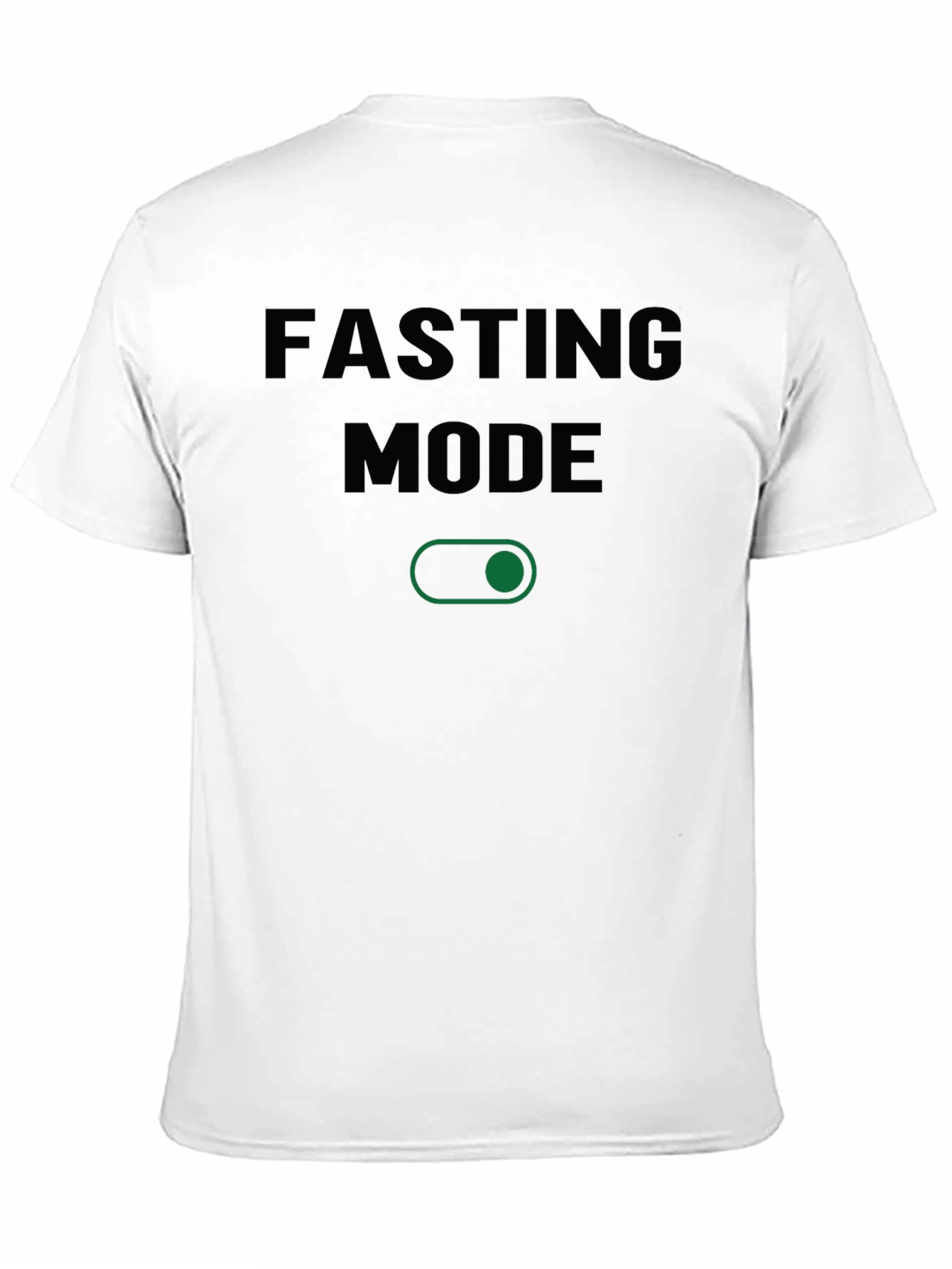 Fasting Mode Graphic Tee - Black Cotton