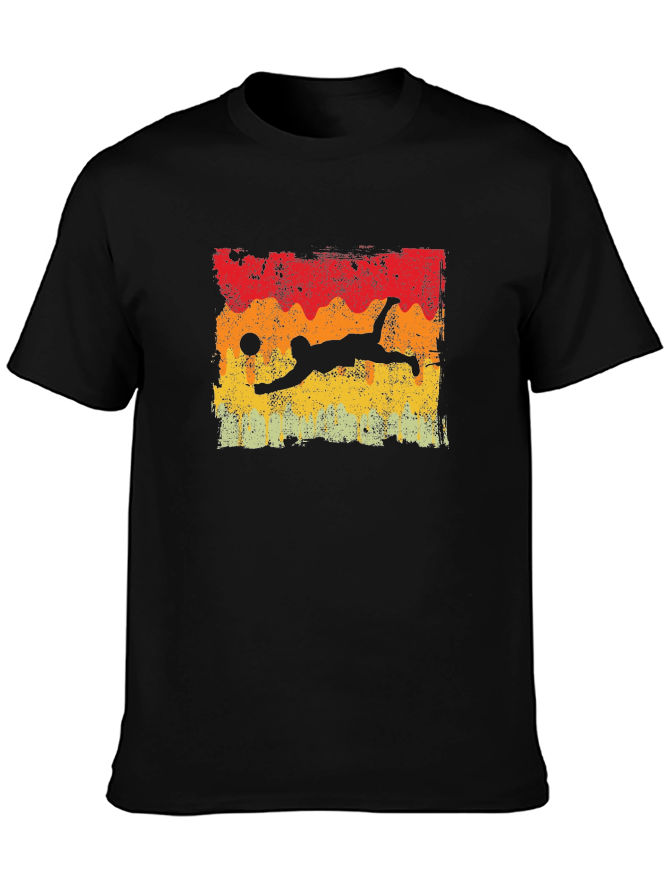 Retro Volleyball Dive Graphic T-Shirt
