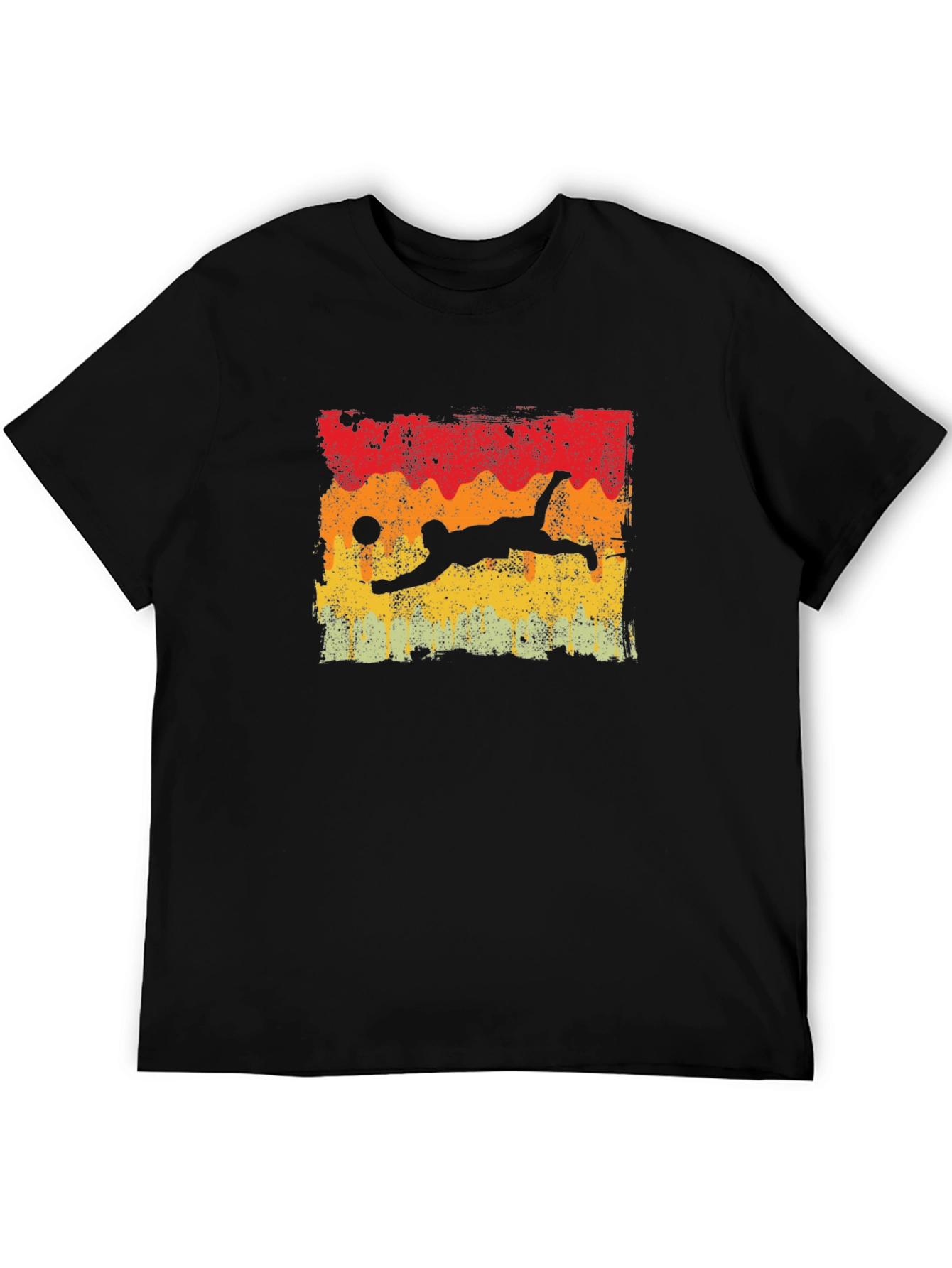 Retro Volleyball Dive Graphic T-Shirt