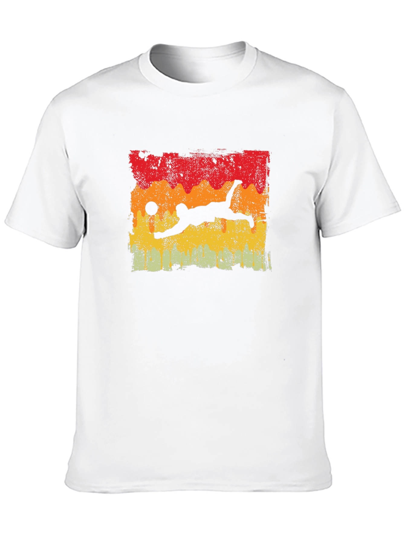 Retro Volleyball Dive Graphic T-Shirt