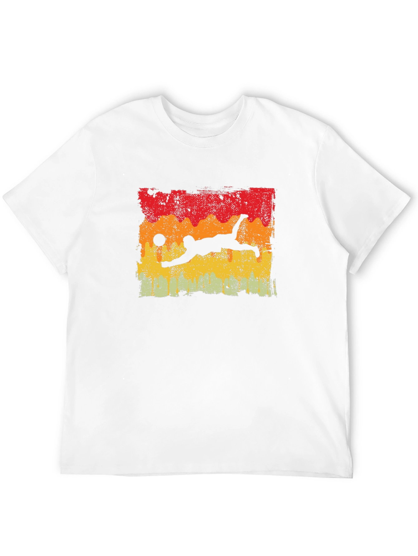 Retro Volleyball Dive Graphic T-Shirt