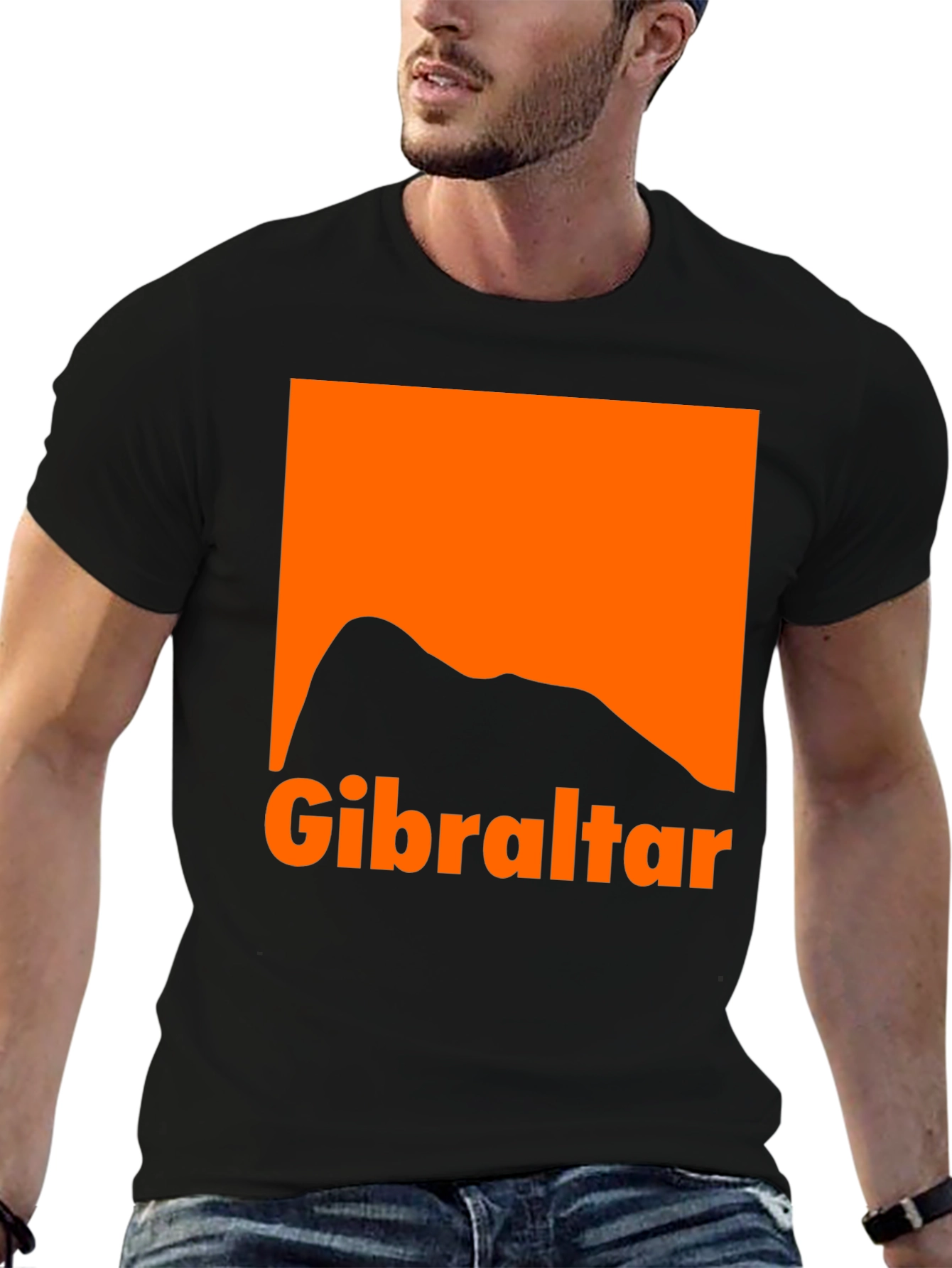Gibraltar T-Shirt - Orange Mountain Design