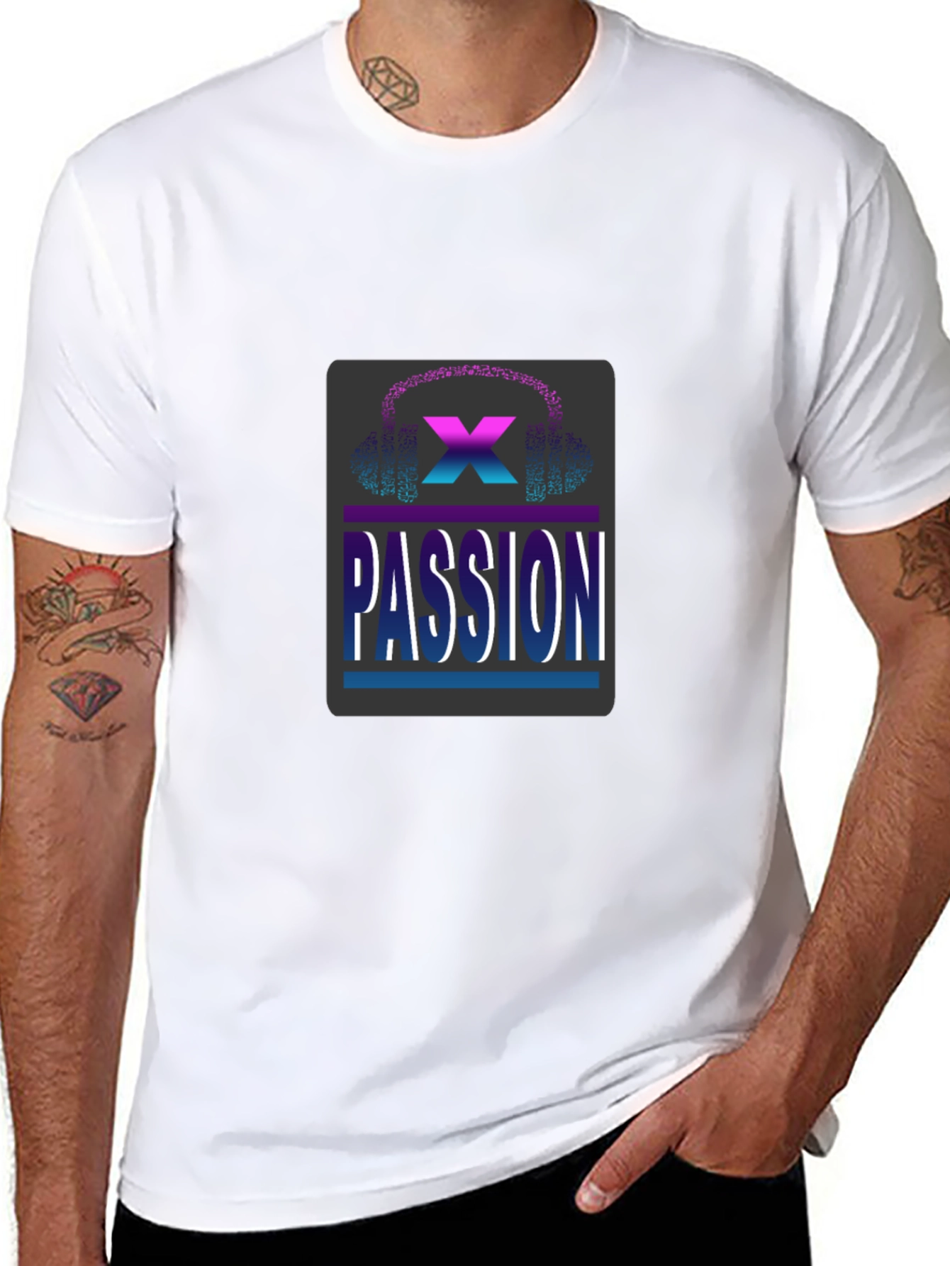 Passion X T-Shirt - Black Cotton Blend