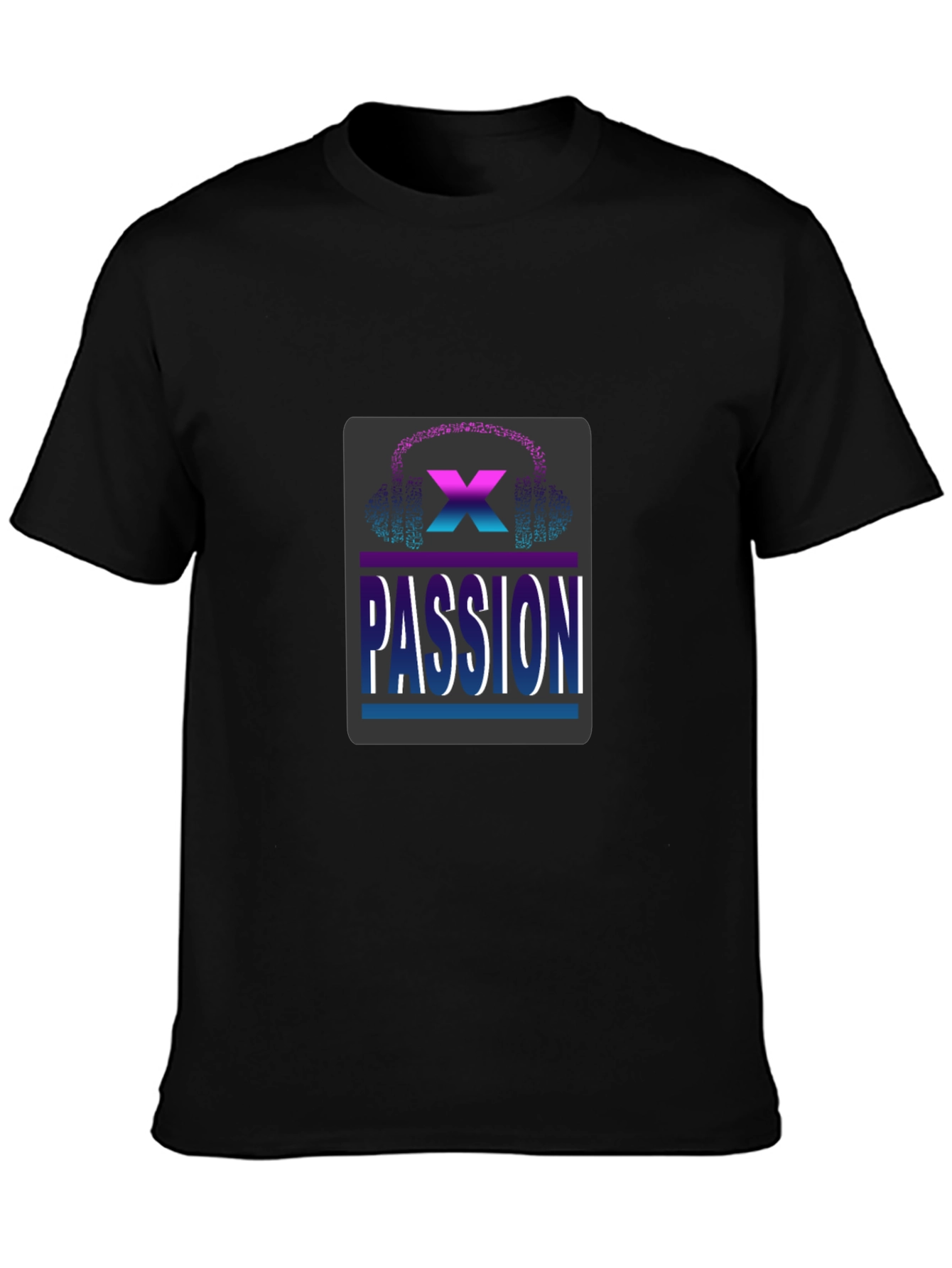 Passion X T-Shirt - Black Cotton Blend