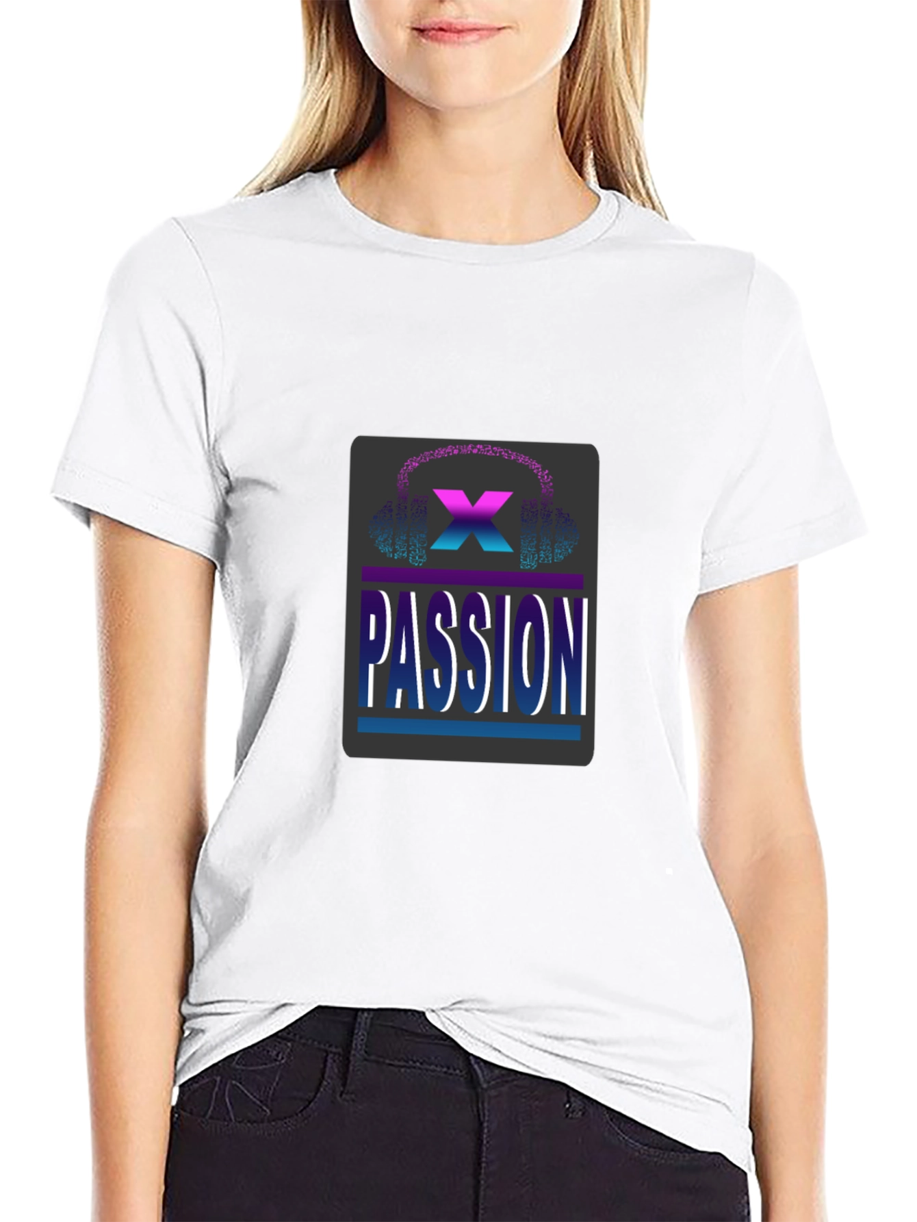 Passion X T-Shirt - Black Cotton Blend