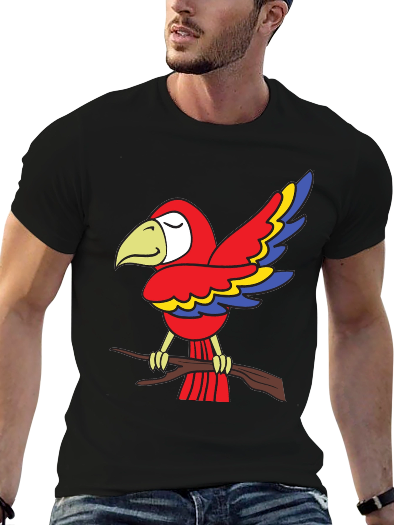 Parrot Graphic Tee - Bird Lovers T-Shirt
