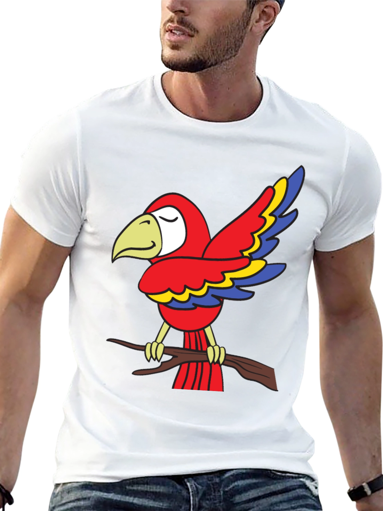Parrot Graphic Tee - Bird Lovers T-Shirt