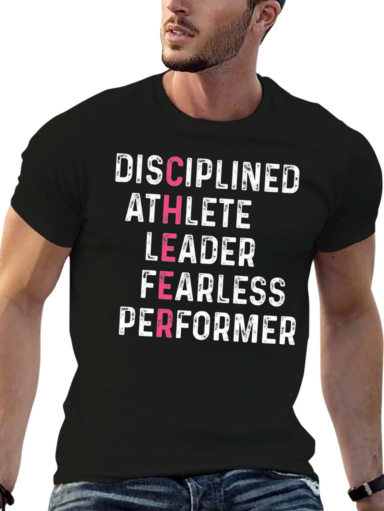 Disciplined Athlete Motivational Graphic Tee