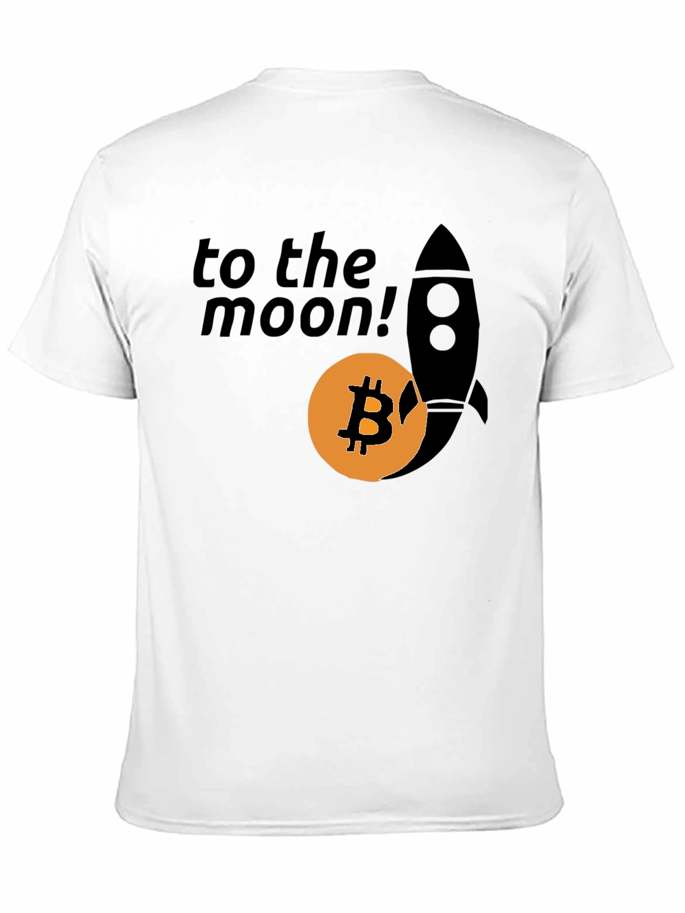 Bitcoin To The Moon T-Shirt Crypto Rocket