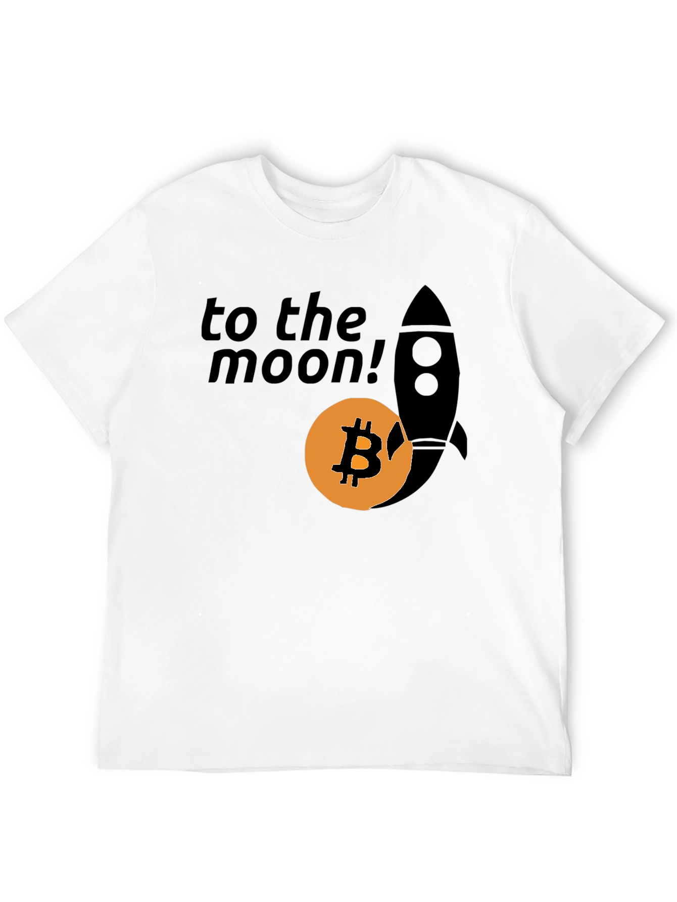 Bitcoin To The Moon T-Shirt Crypto Rocket