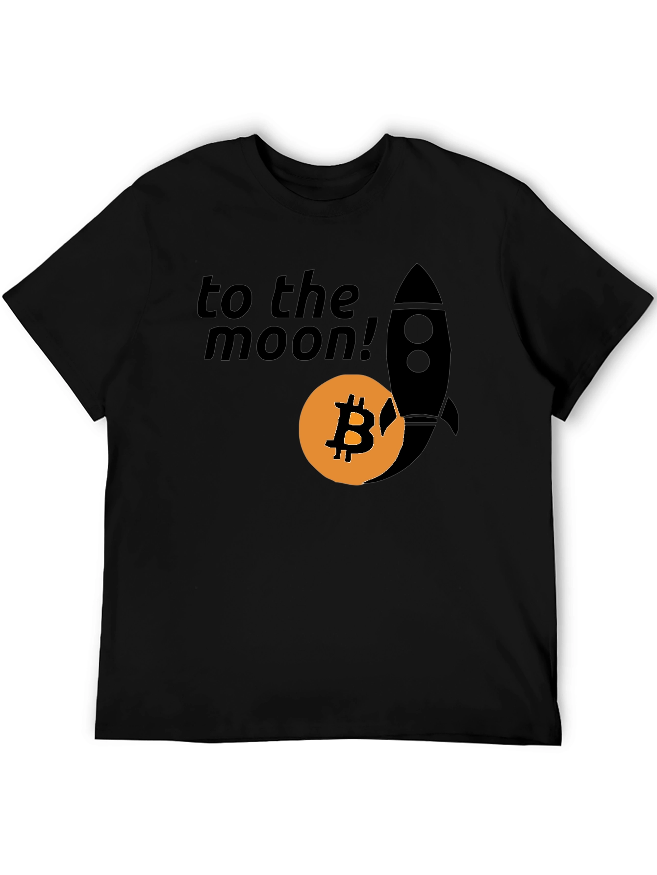 Bitcoin To The Moon T-Shirt Crypto Rocket