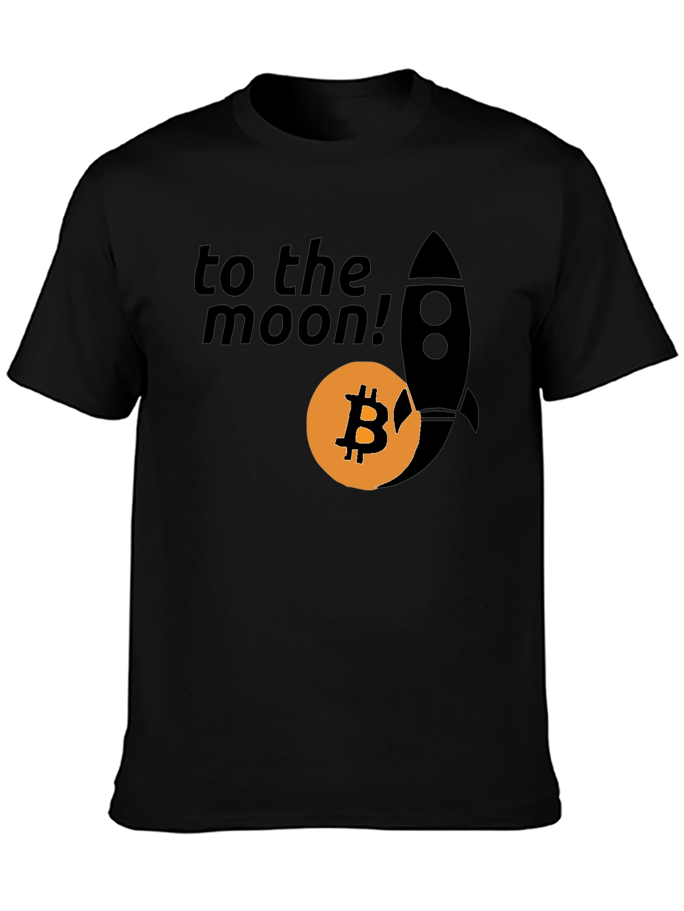 Bitcoin To The Moon T-Shirt Crypto Rocket