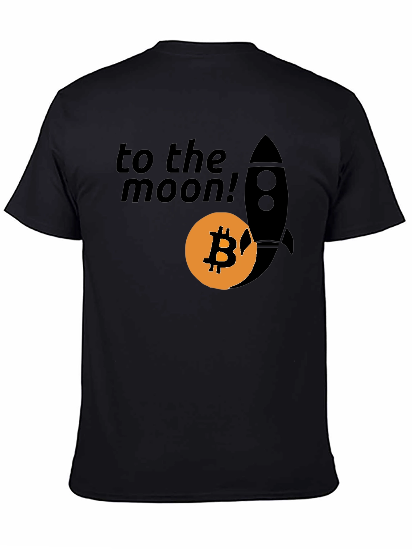 Bitcoin To The Moon T-Shirt Crypto Rocket