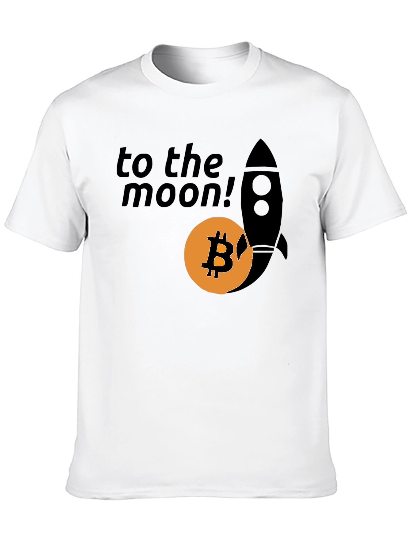 Bitcoin To The Moon T-Shirt Crypto Rocket