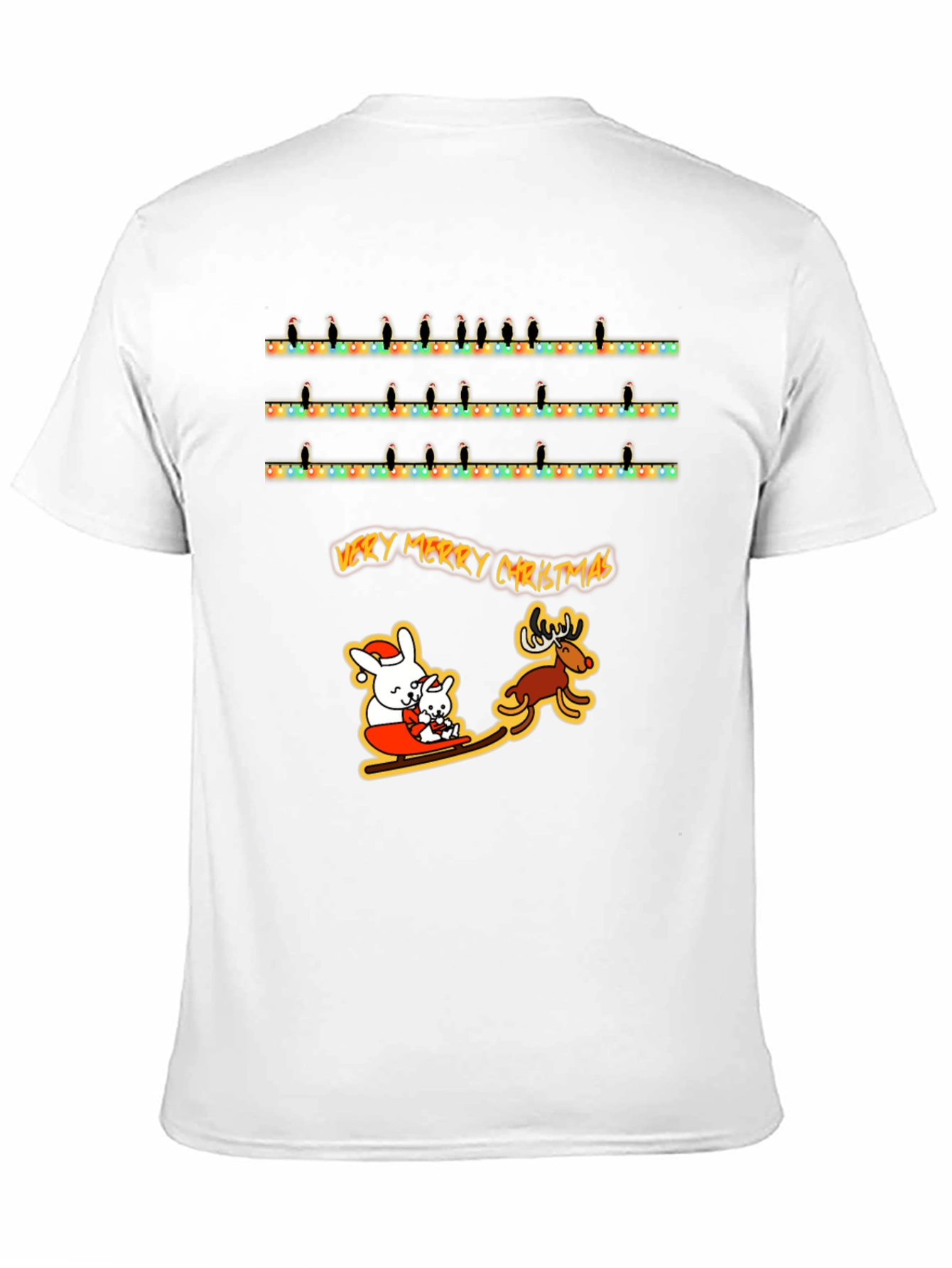 Very Merry Christmas Animal Graphic T-Shirt