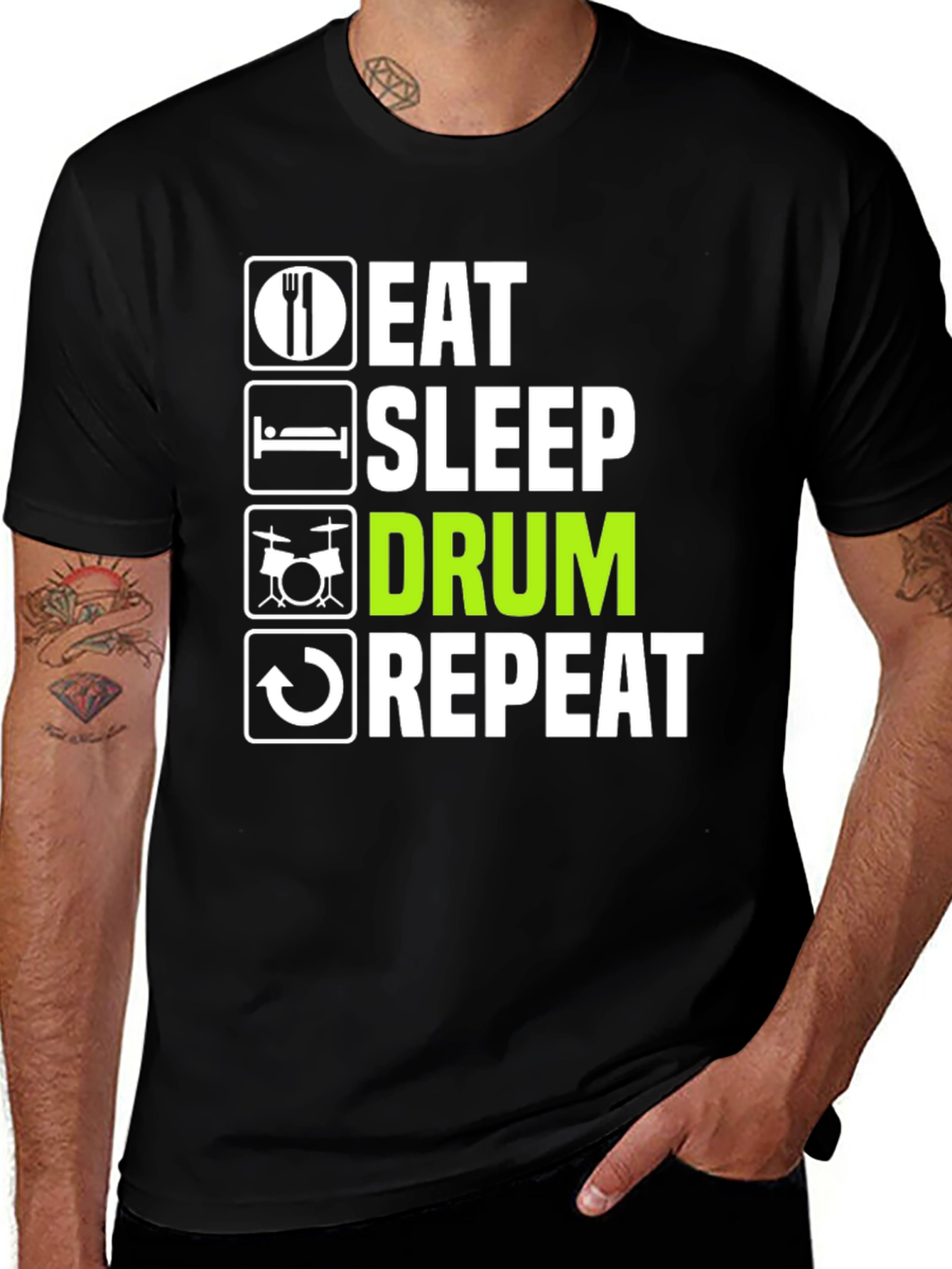 Eat Sleep Drum Repeat T-Shirt