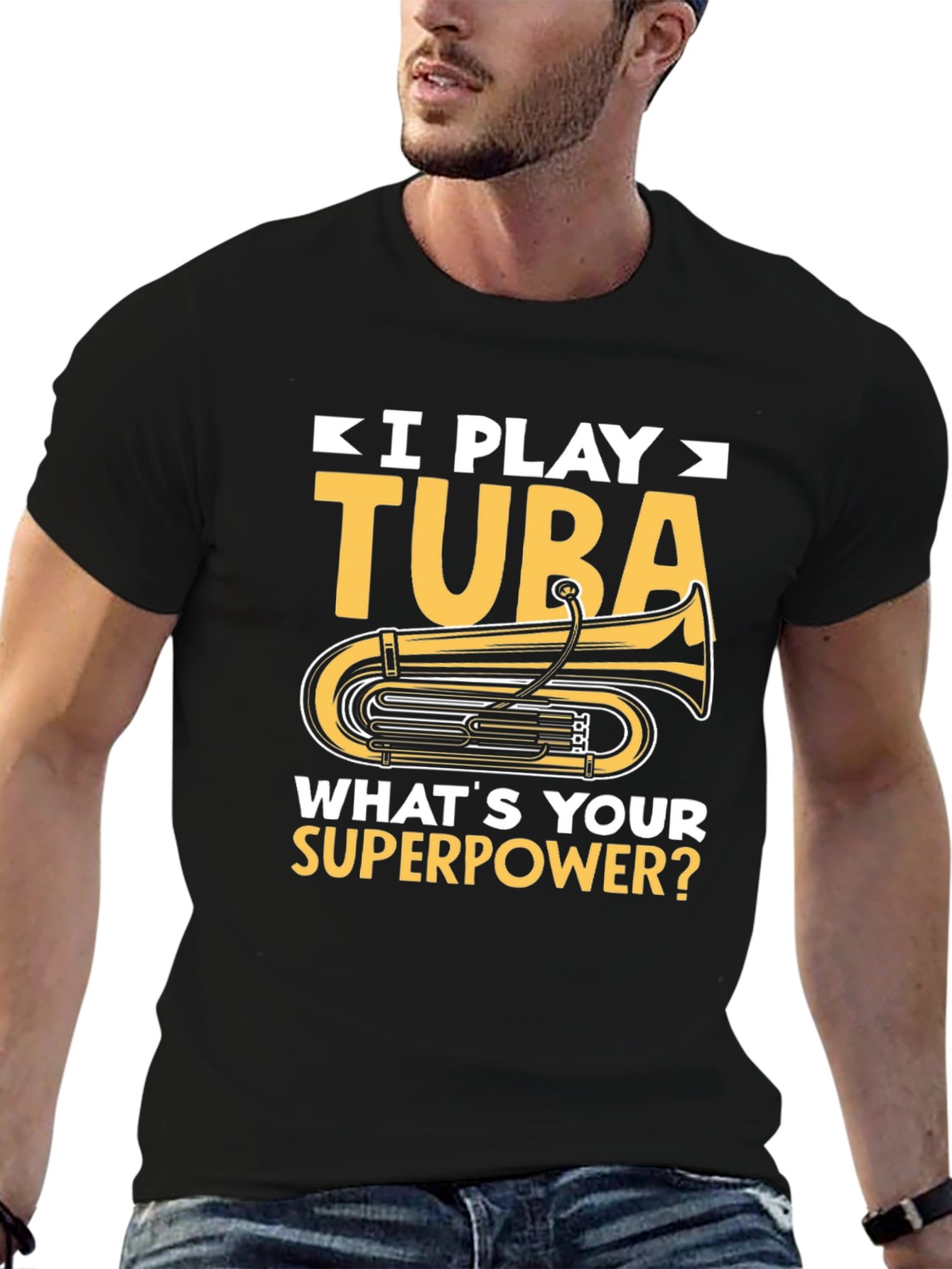 I Play Tuba Superpower T-Shirt - Musician Gift