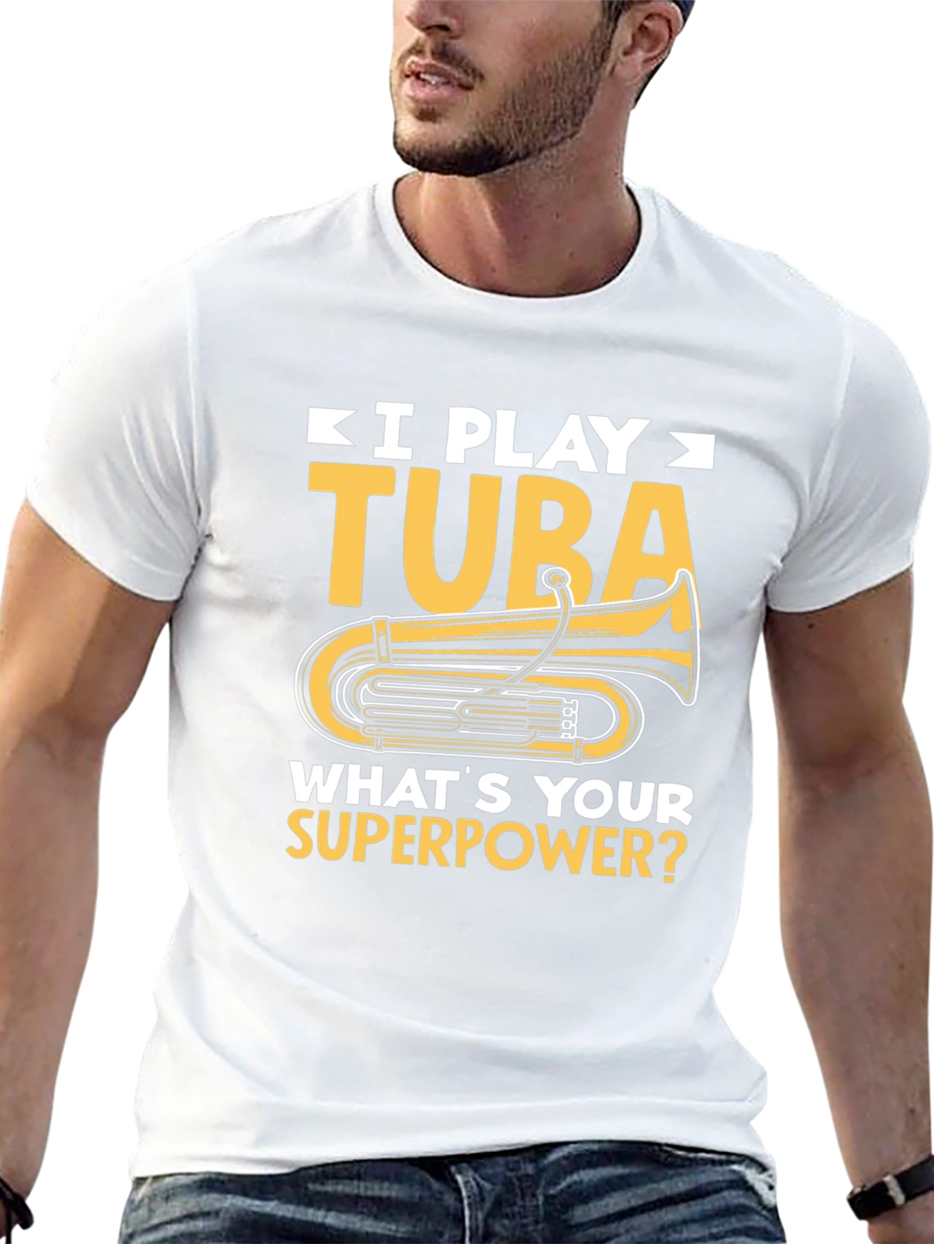 I Play Tuba Superpower T-Shirt - Musician Gift