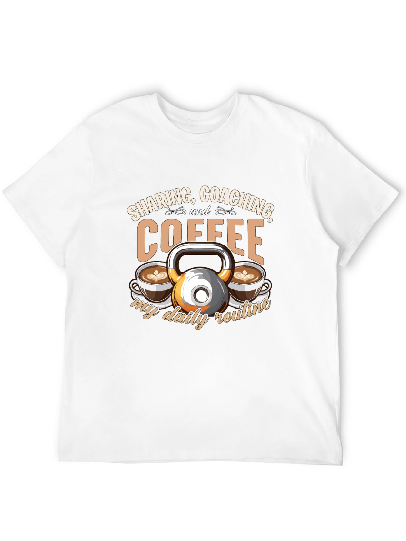 Sharing Coaching & Coffee Daily Routine T-Shirt