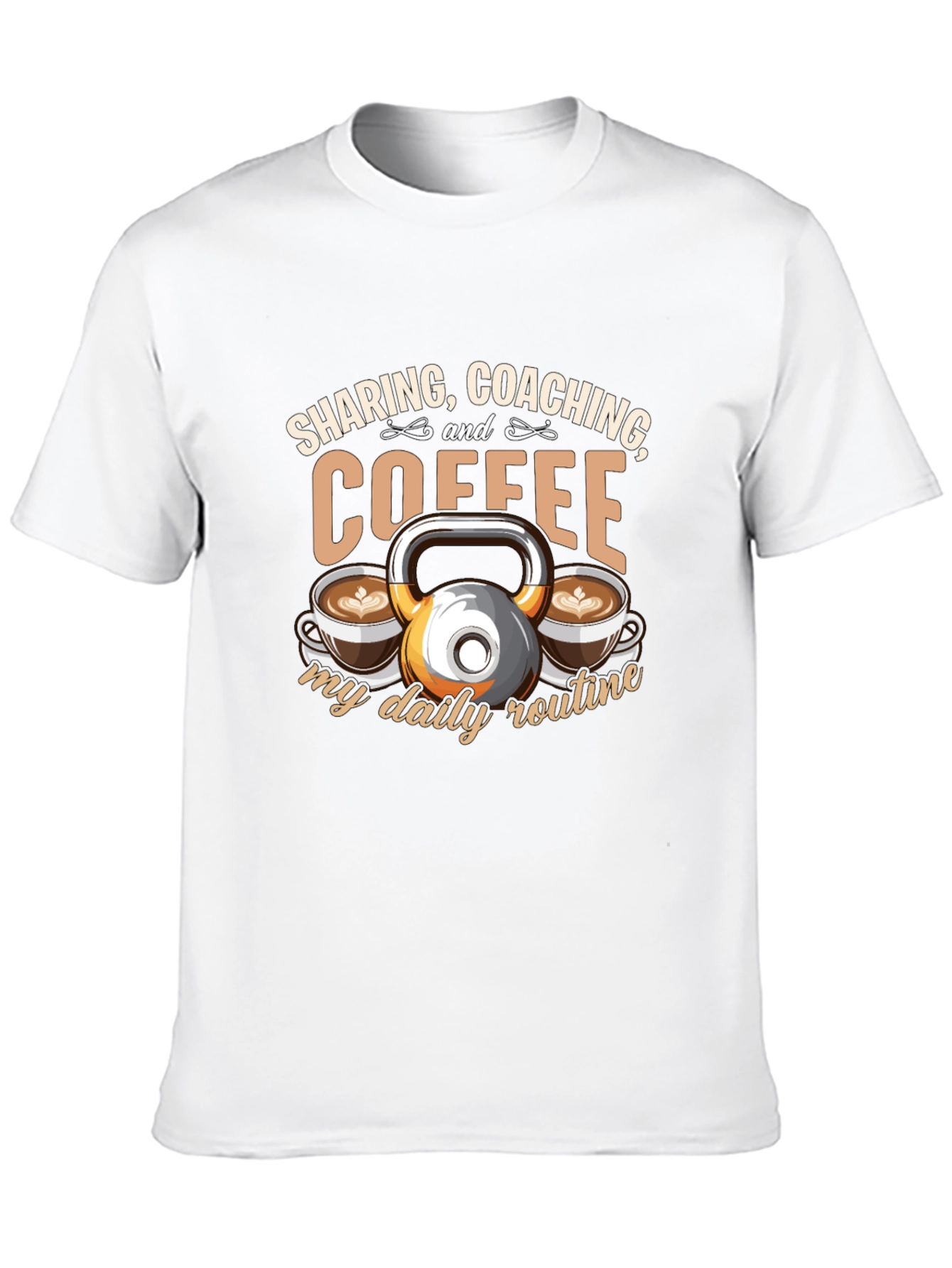 Sharing Coaching & Coffee Daily Routine T-Shirt