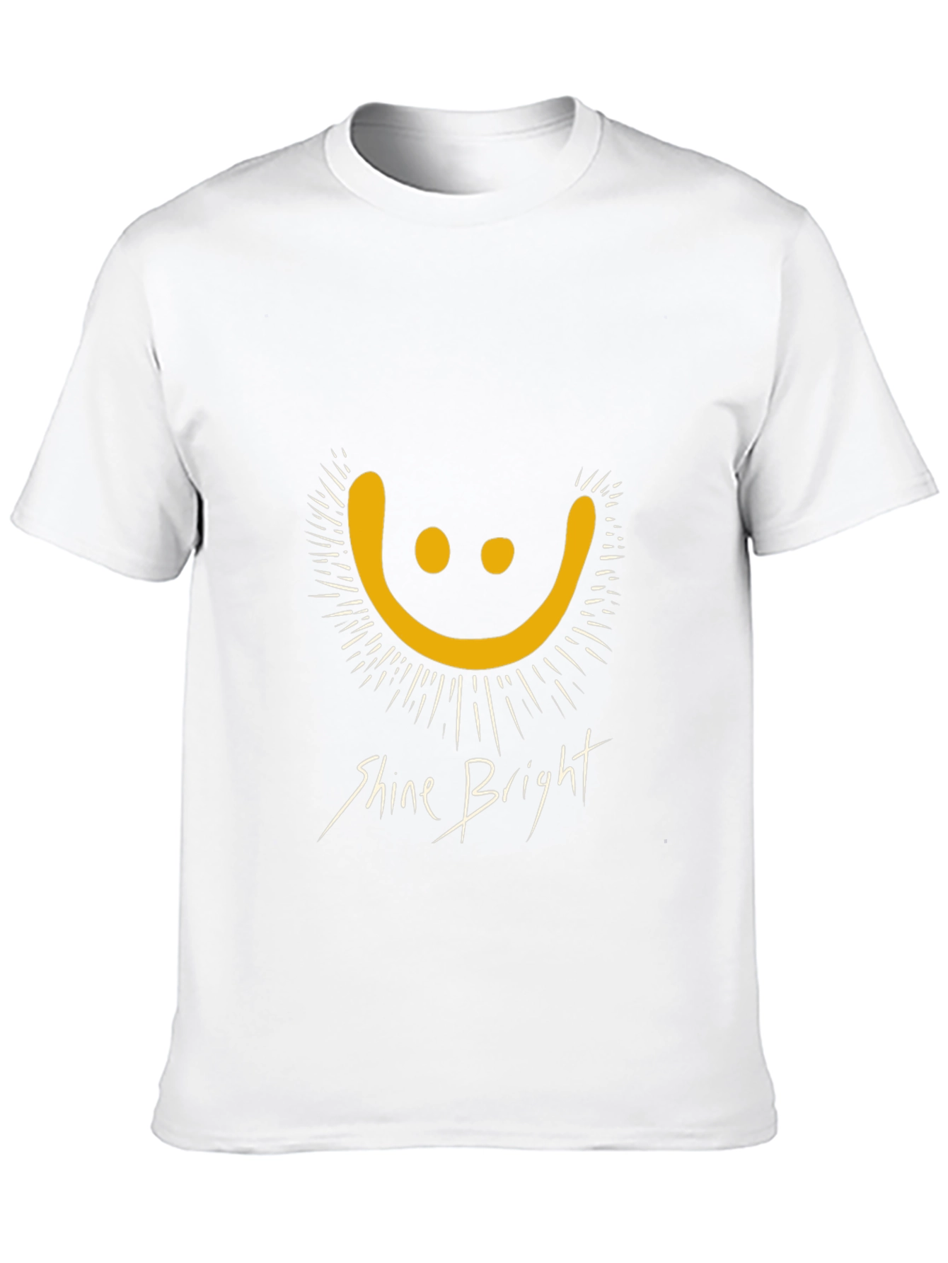 Shine Bright Graphic Tee - Black Cotton T-Shirt
