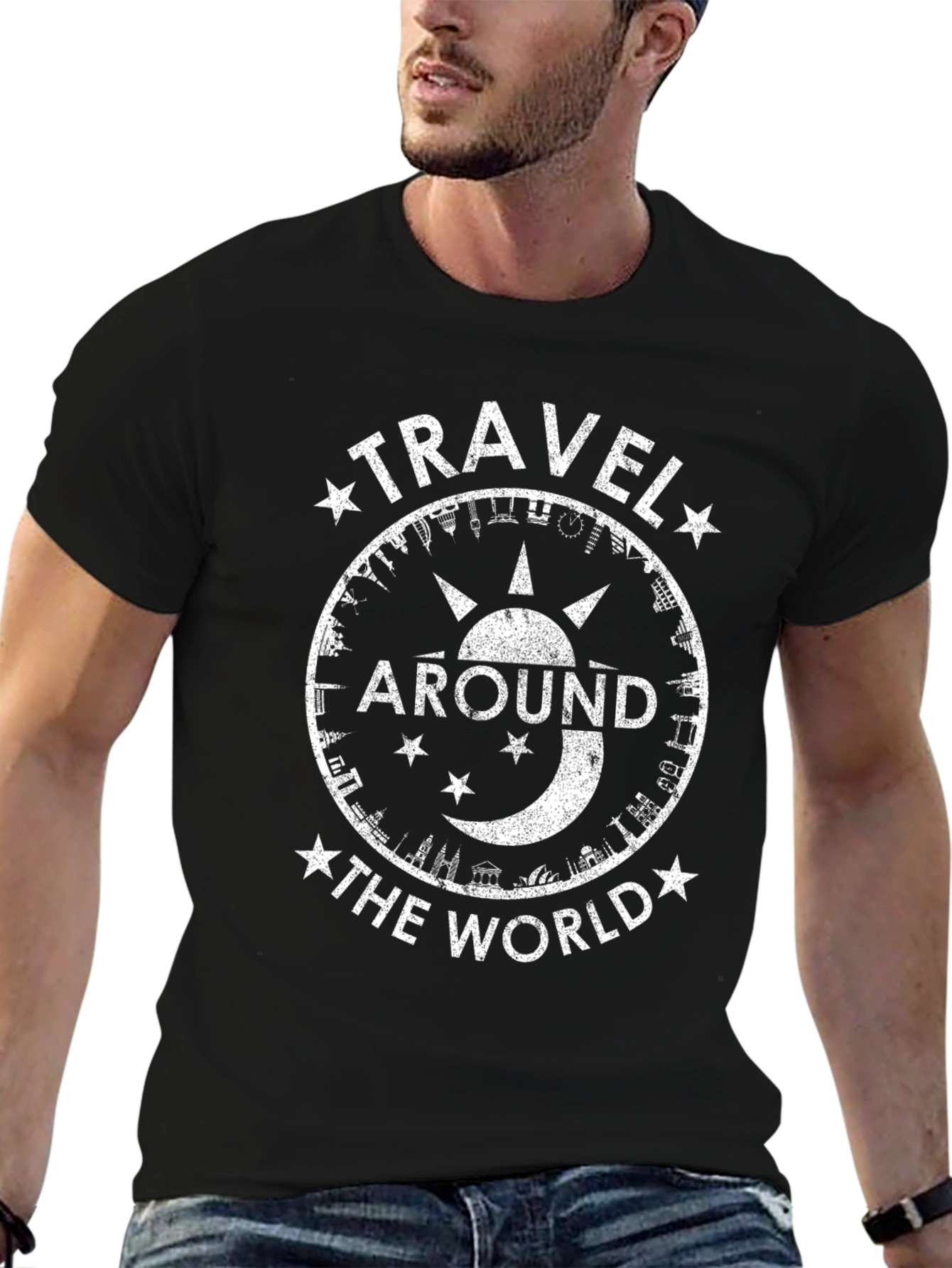 Travel Around the World Graphic Tee - Unisex