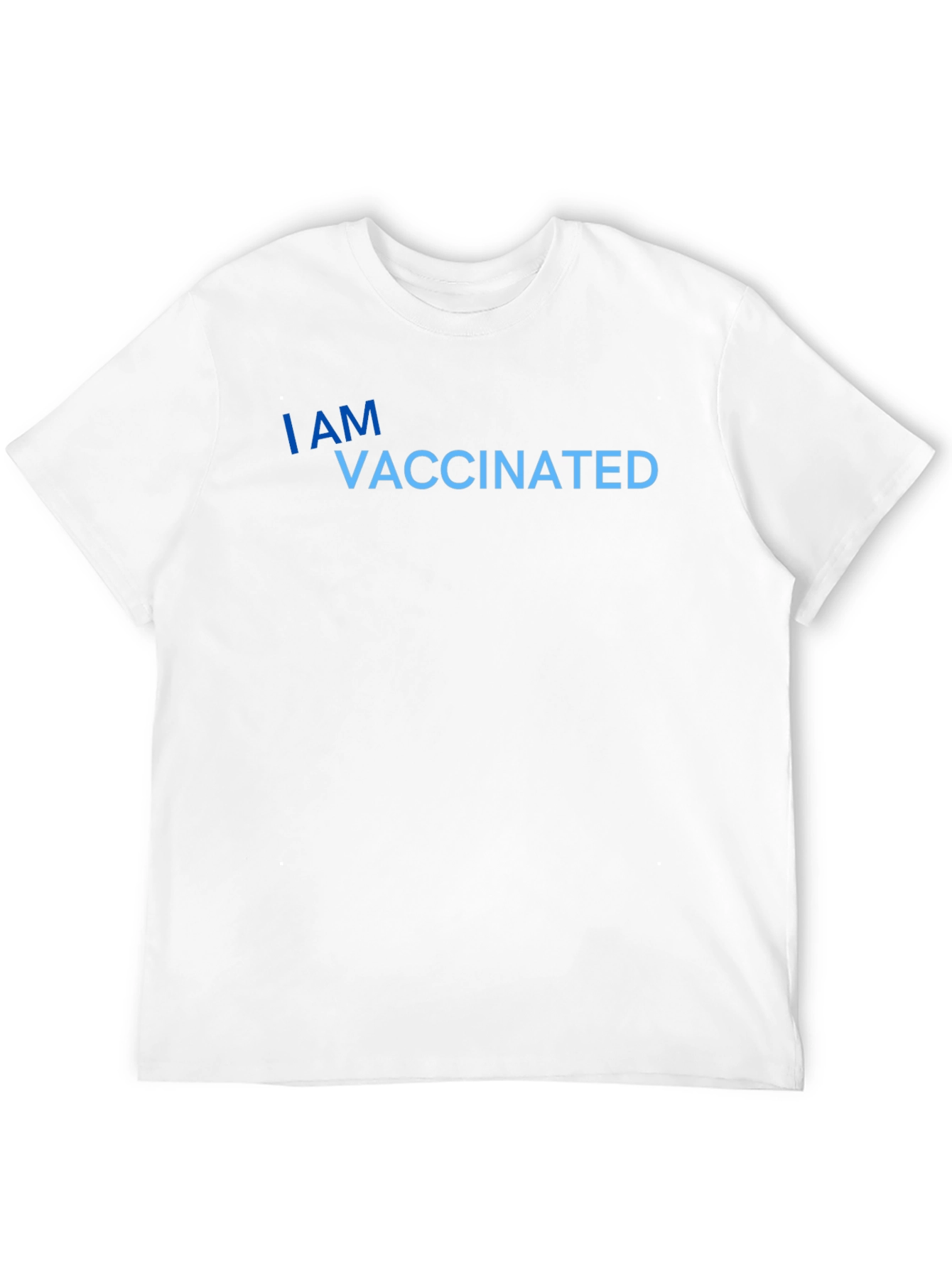 I Am Vaccinated Black T-Shirt