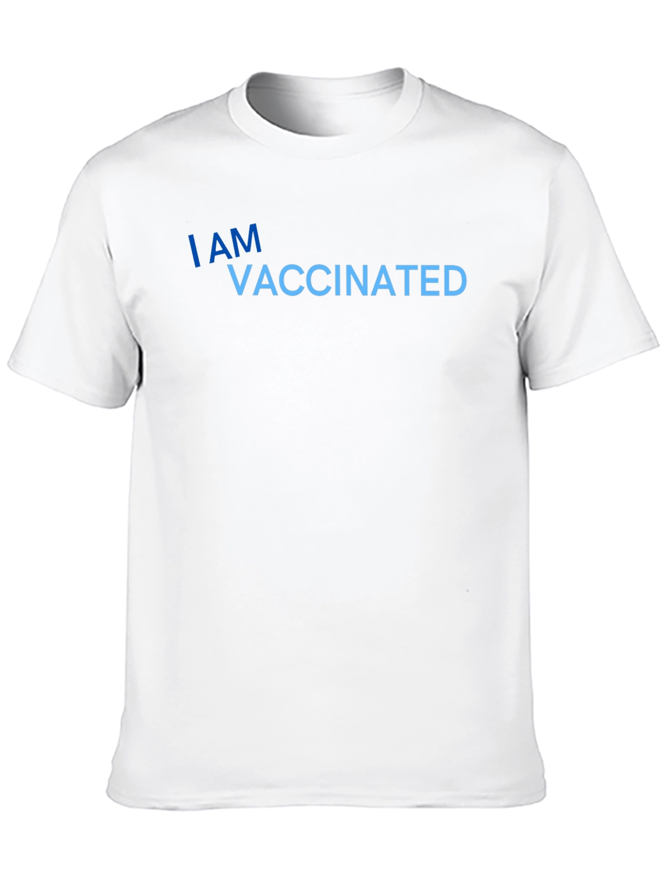 I Am Vaccinated Black T-Shirt