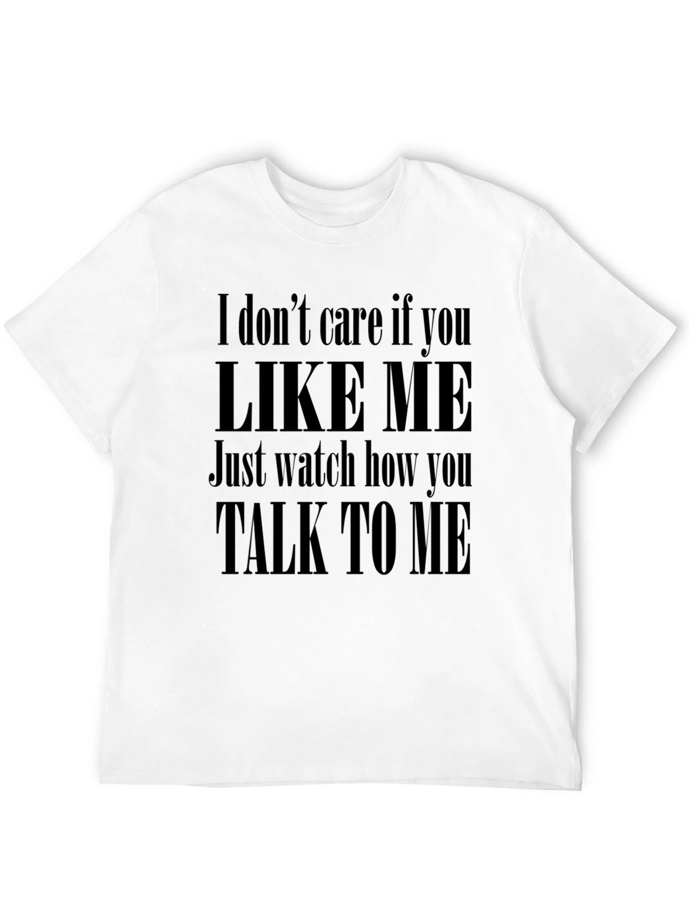 Mens Black Graphic Tee - Attitude Statement