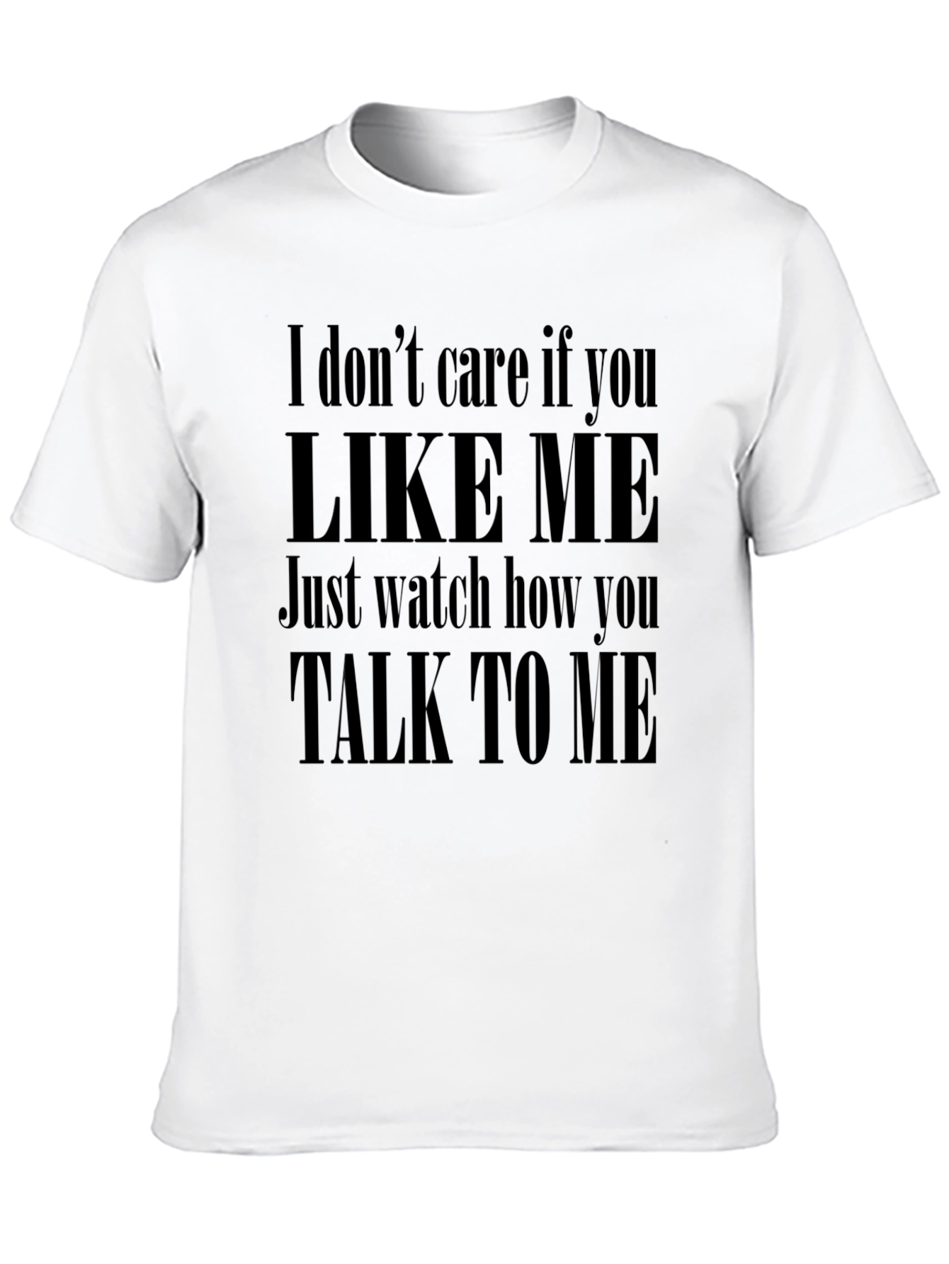 Mens Black Graphic Tee - Attitude Statement