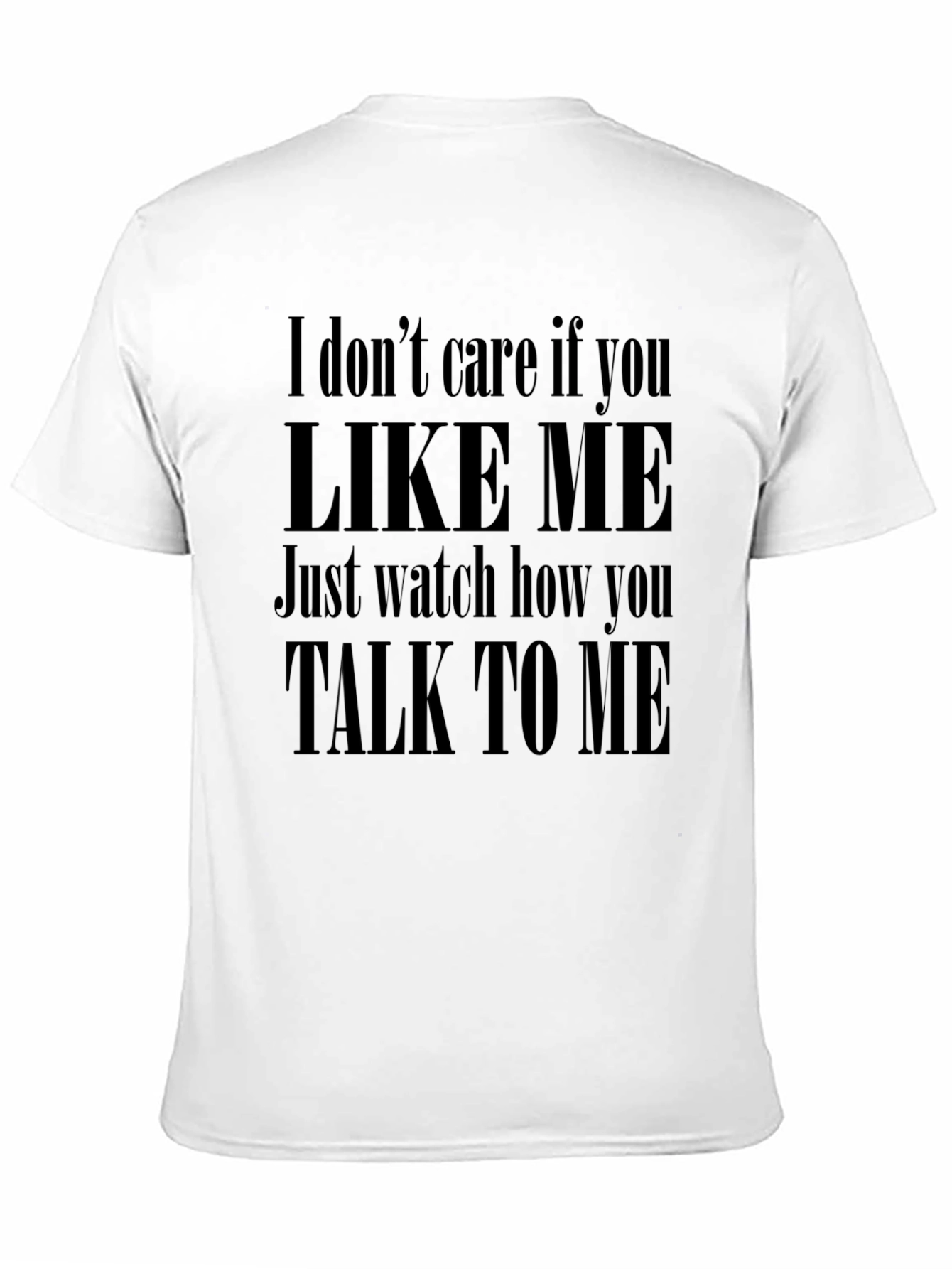 Mens Black Graphic Tee - Attitude Statement